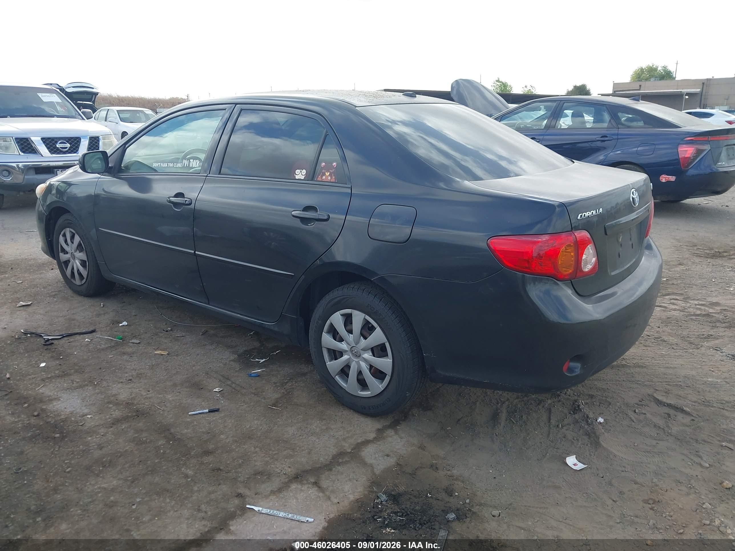 2010 Toyota Corolla Le Black vin: JTDBU4EE6AJ070171