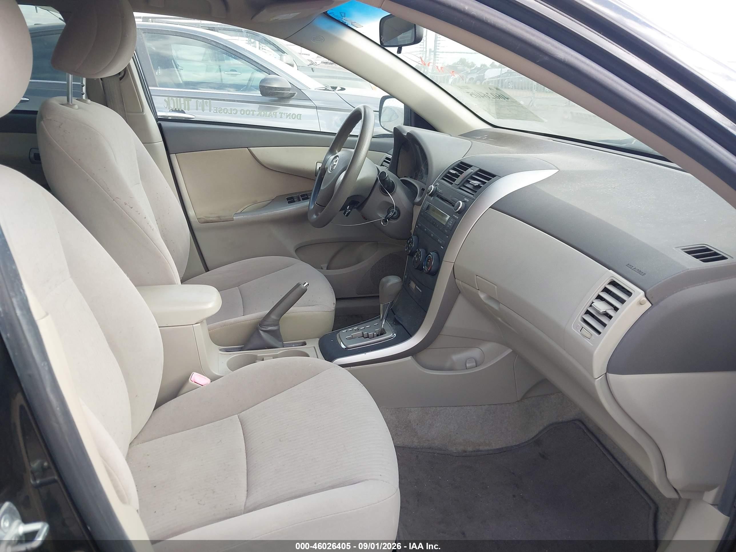 2010 Toyota Corolla Le Black vin: JTDBU4EE6AJ070171