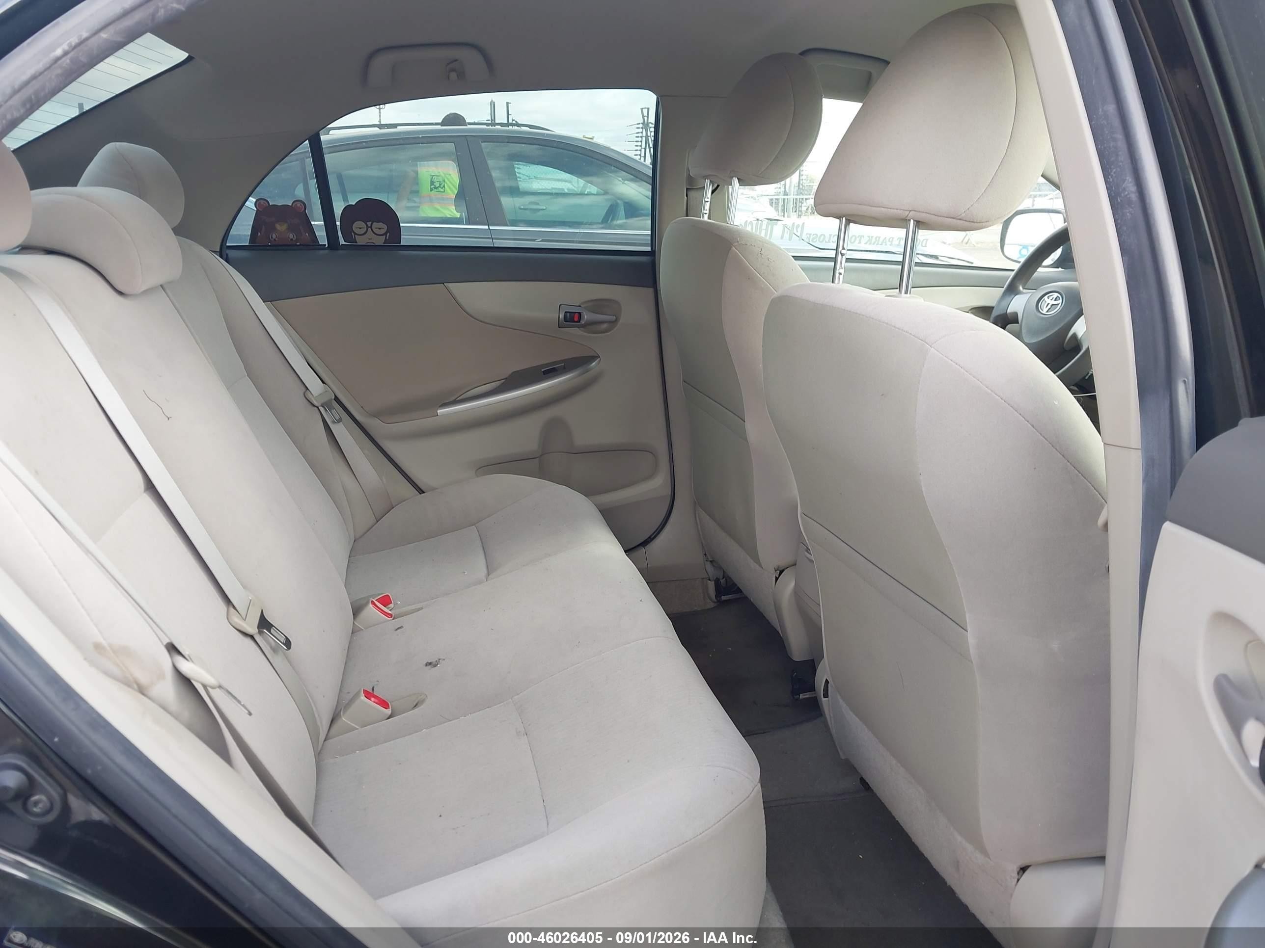 2010 Toyota Corolla Le Black vin: JTDBU4EE6AJ070171