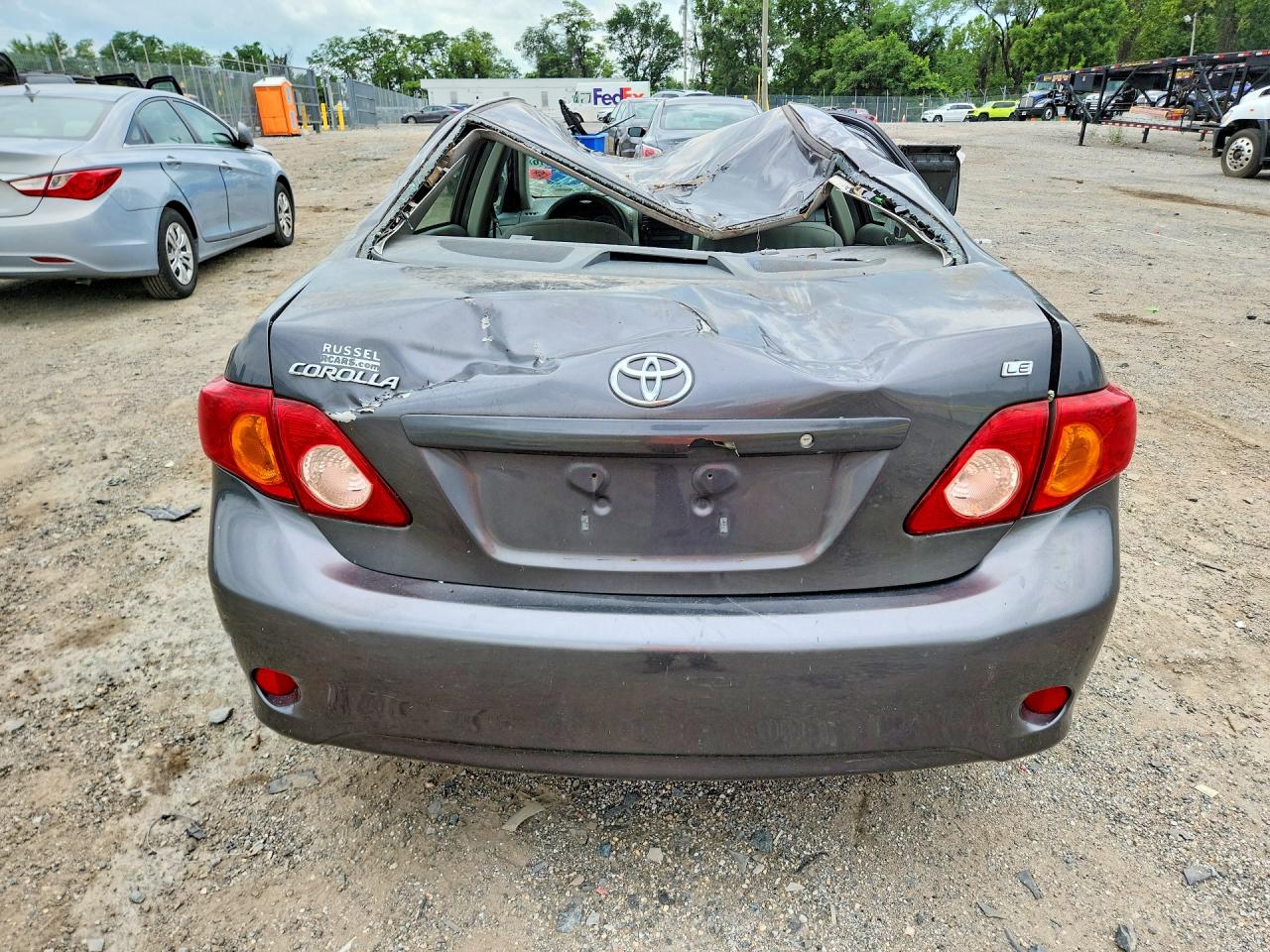 2010 Toyota Corolla Le Gray vin: JTDBU4EE6AJ077766