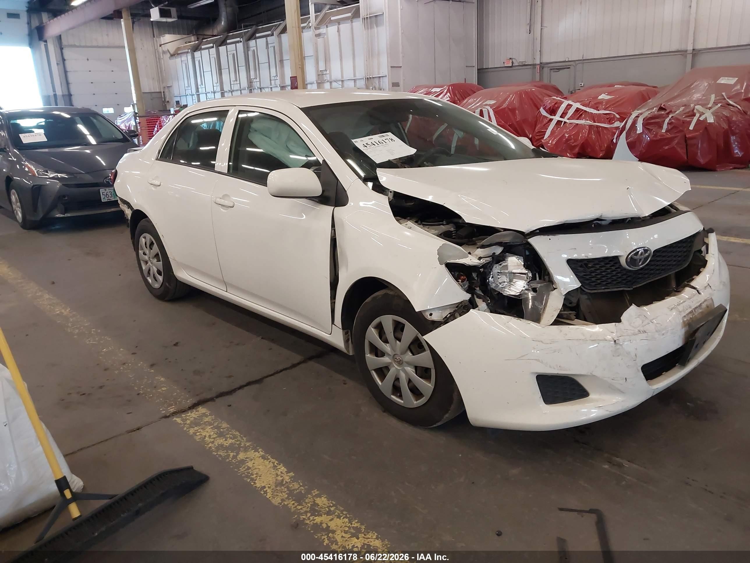 2010 Toyota Corolla Le White vin: JTDBU4EE6AJ079131