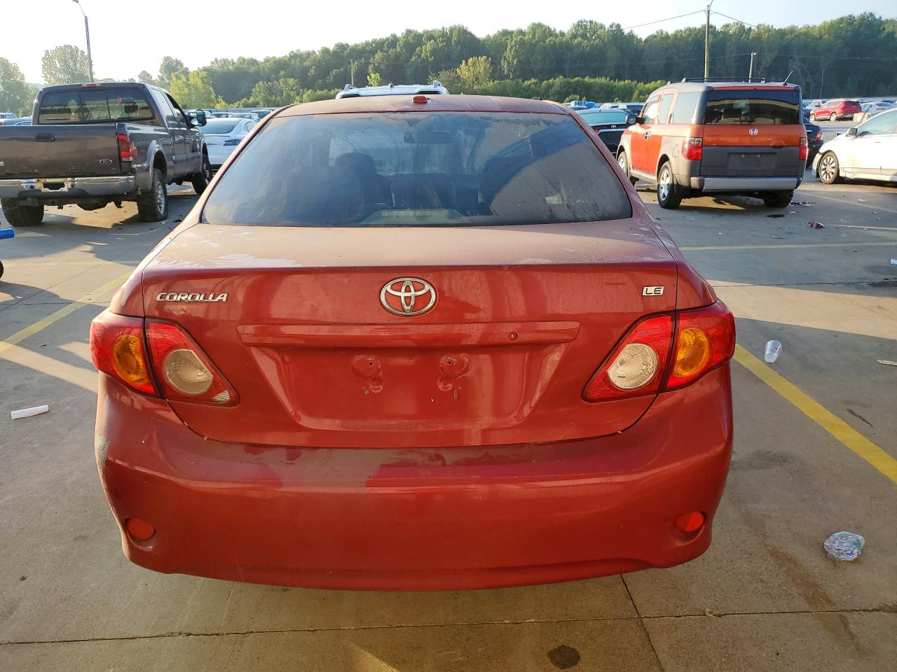 2010 Toyota Corolla Le Burgundy vin: JTDBU4EE6AJ079565