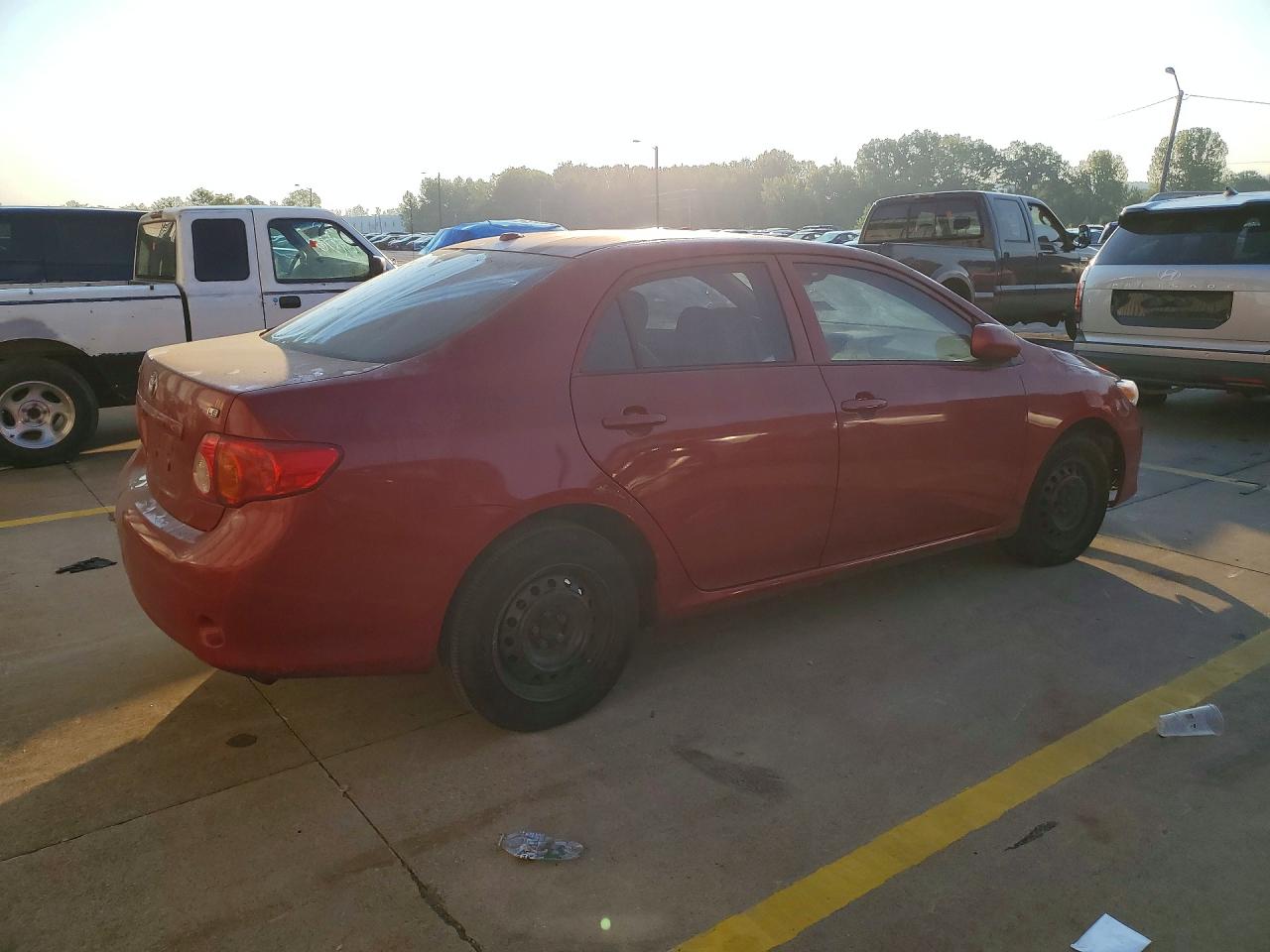 2010 Toyota Corolla Le Burgundy vin: JTDBU4EE6AJ079565
