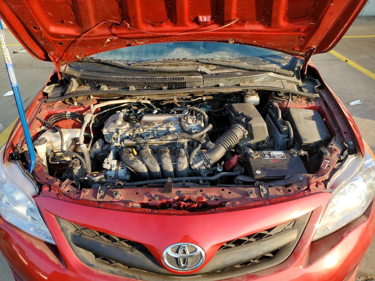 2010 Toyota Corolla Le Burgundy vin: JTDBU4EE6AJ079565