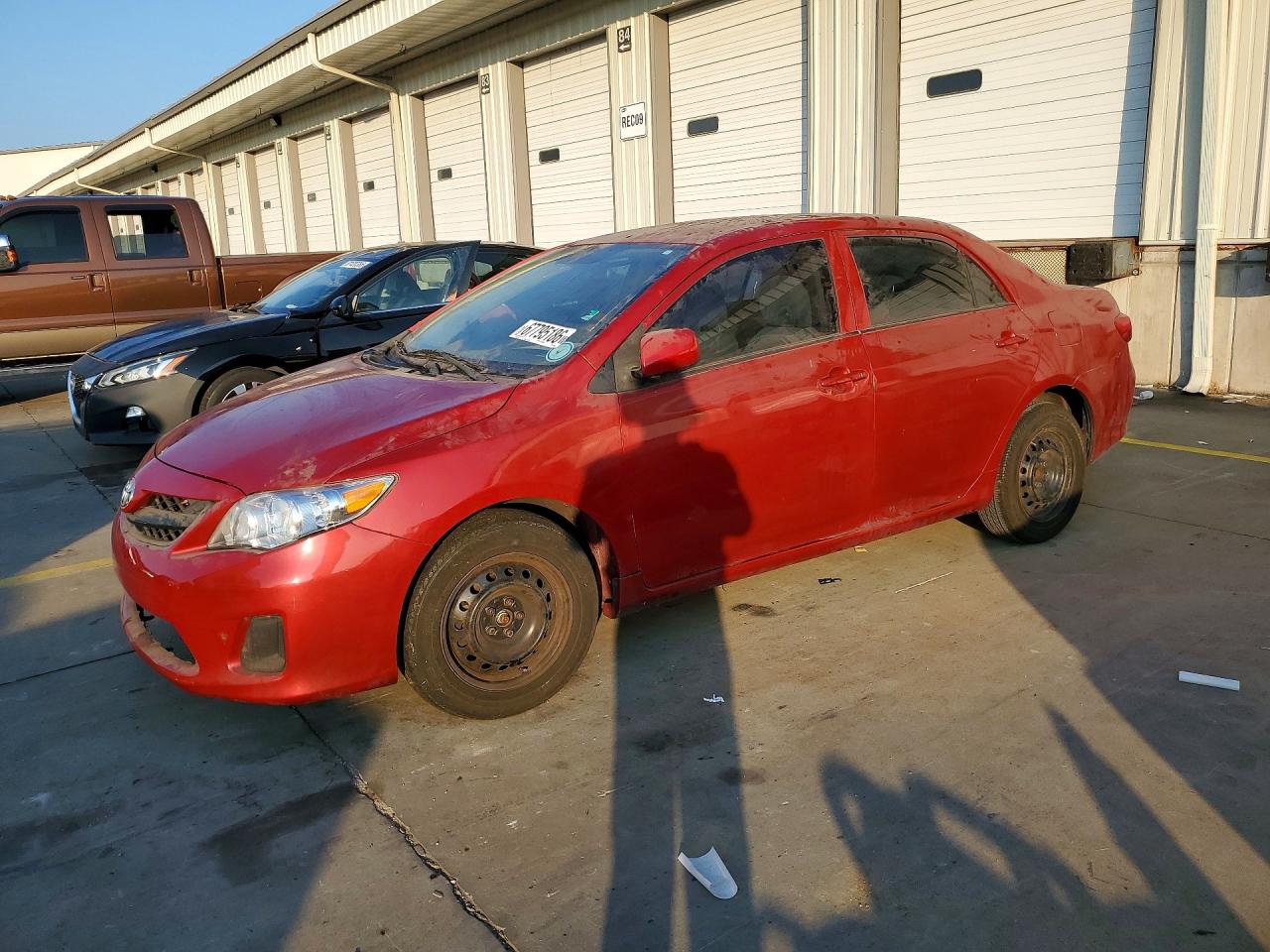 2010 Toyota Corolla Le Бордовый vin: JTDBU4EE6AJ079565