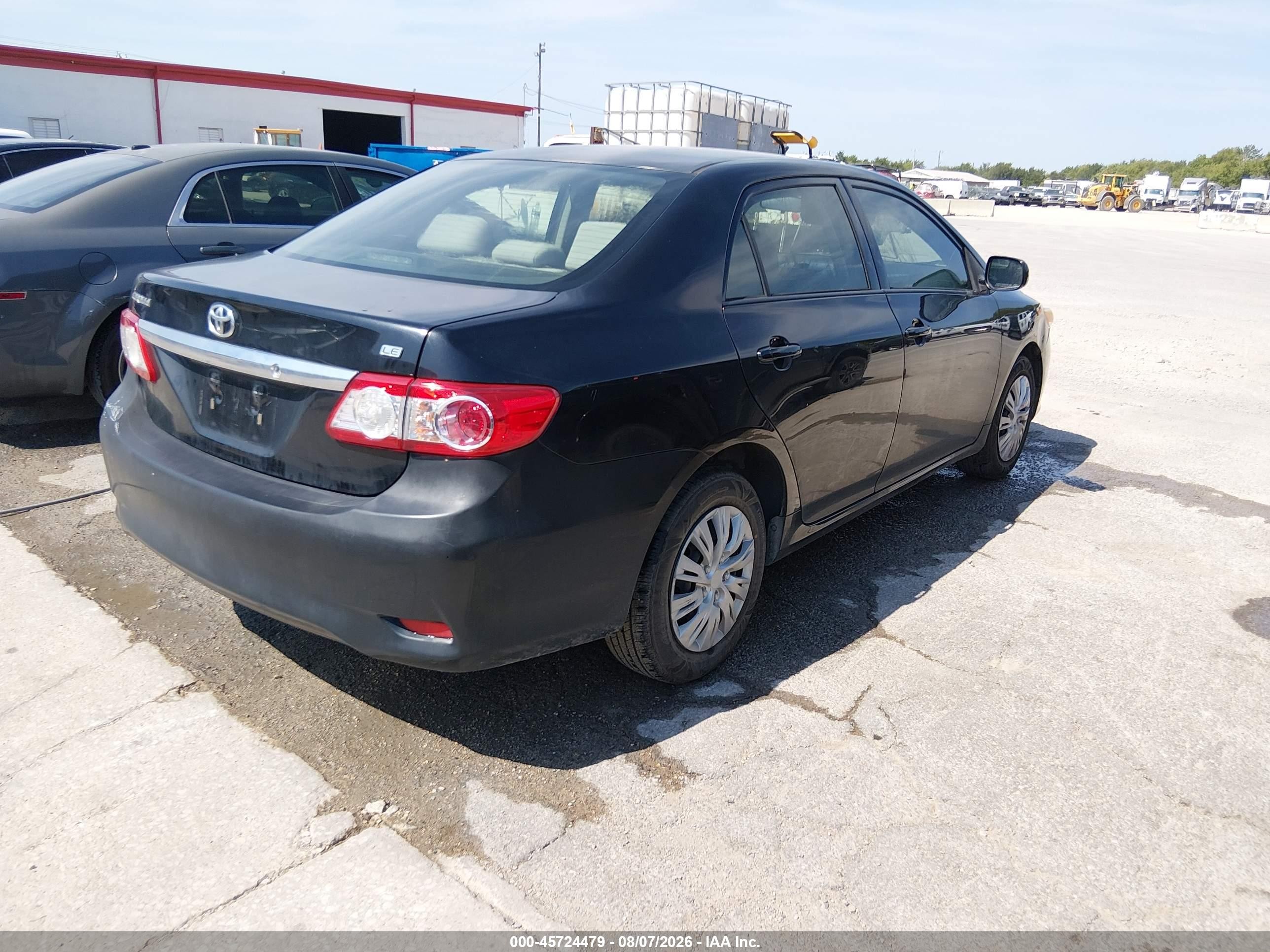 2011 Toyota Corolla Le Black vin: JTDBU4EE6B9146703