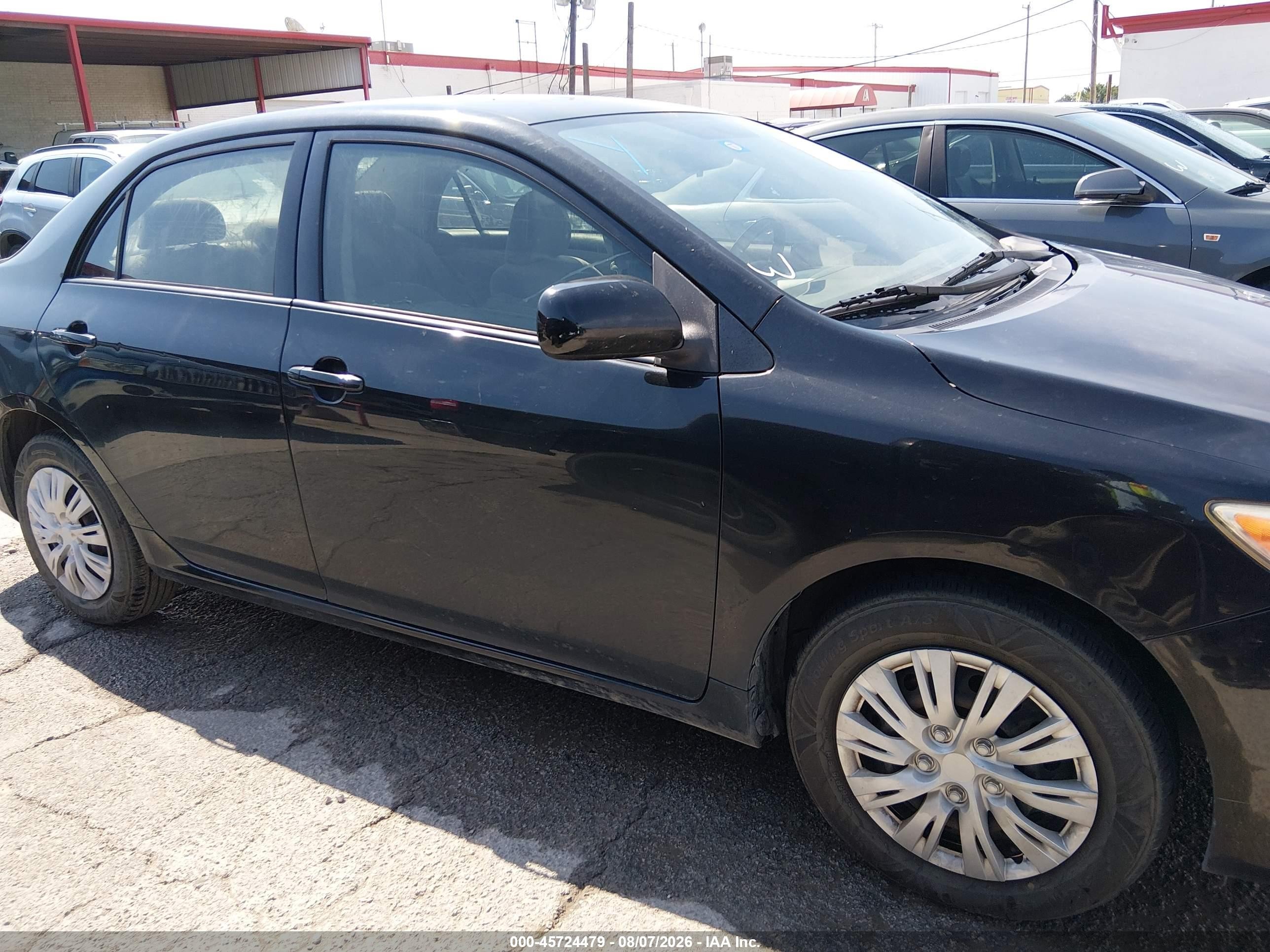 2011 Toyota Corolla Le Black vin: JTDBU4EE6B9146703