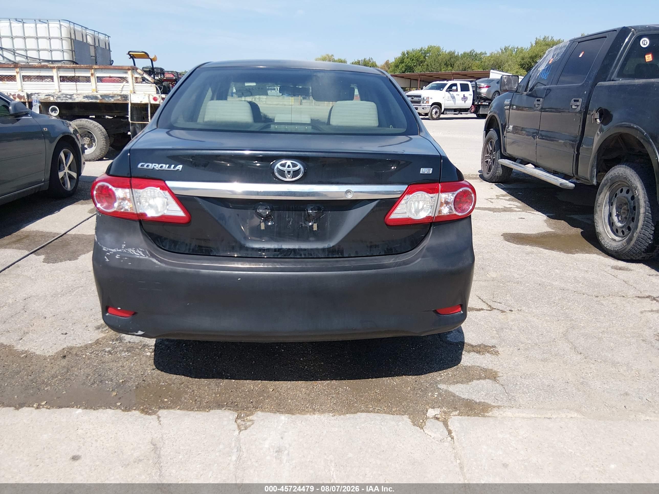 2011 Toyota Corolla Le Black vin: JTDBU4EE6B9146703