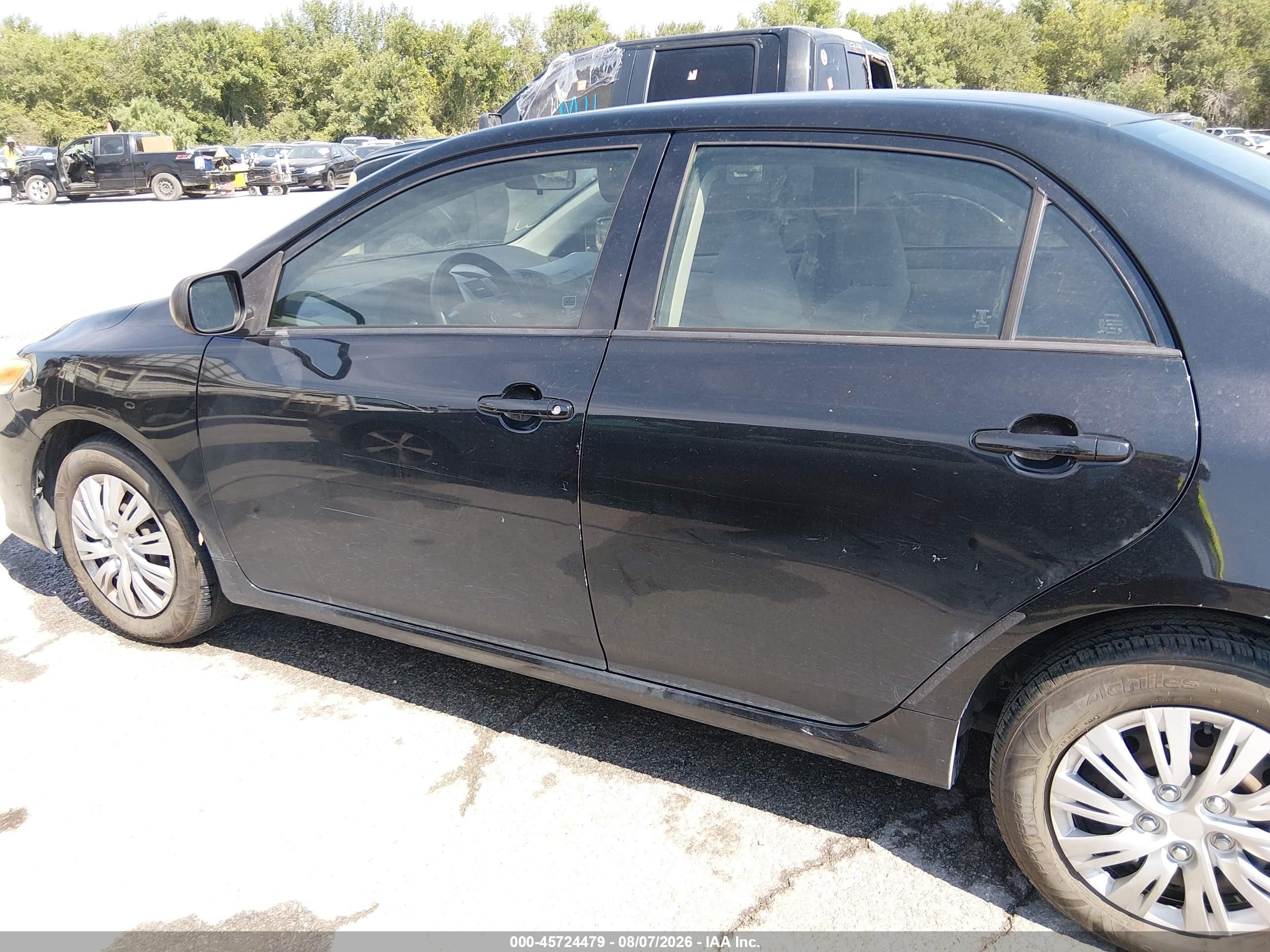 2011 Toyota Corolla Le Black vin: JTDBU4EE6B9146703