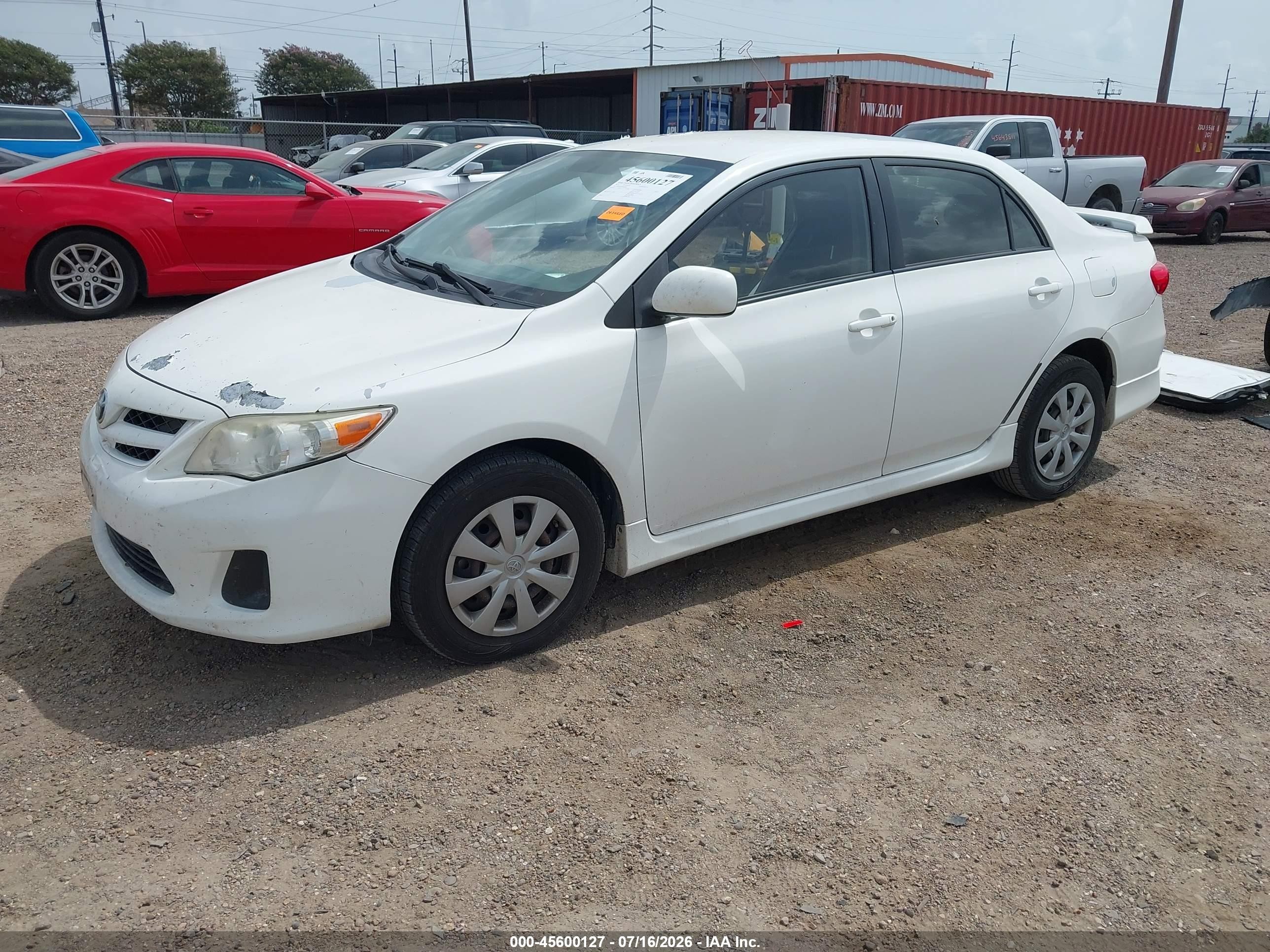 2011 Toyota Corolla Le Белый vin: JTDBU4EE6BJ108015