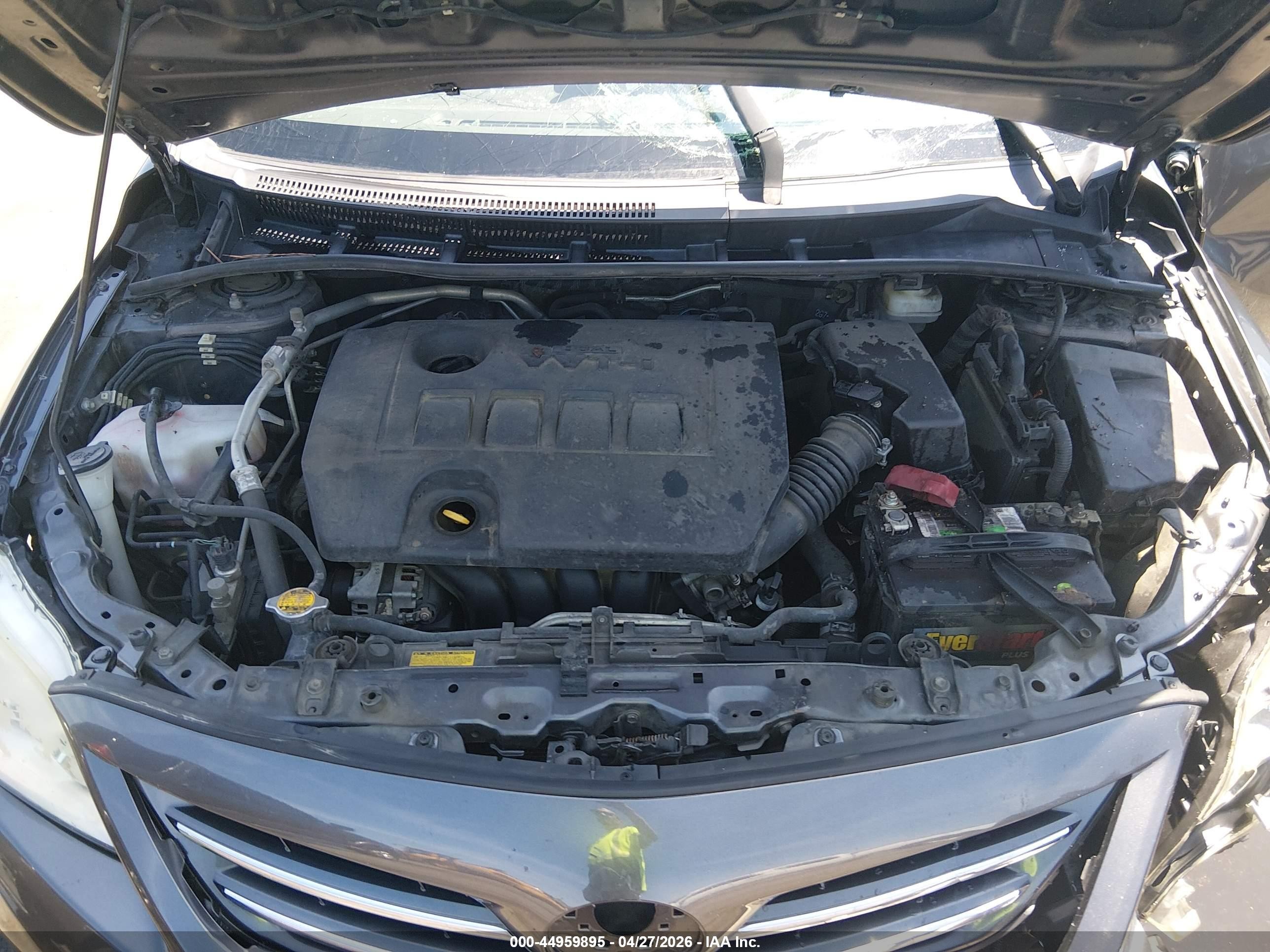 2013 Toyota Corolla Le Gray vin: JTDBU4EE6DJ115484