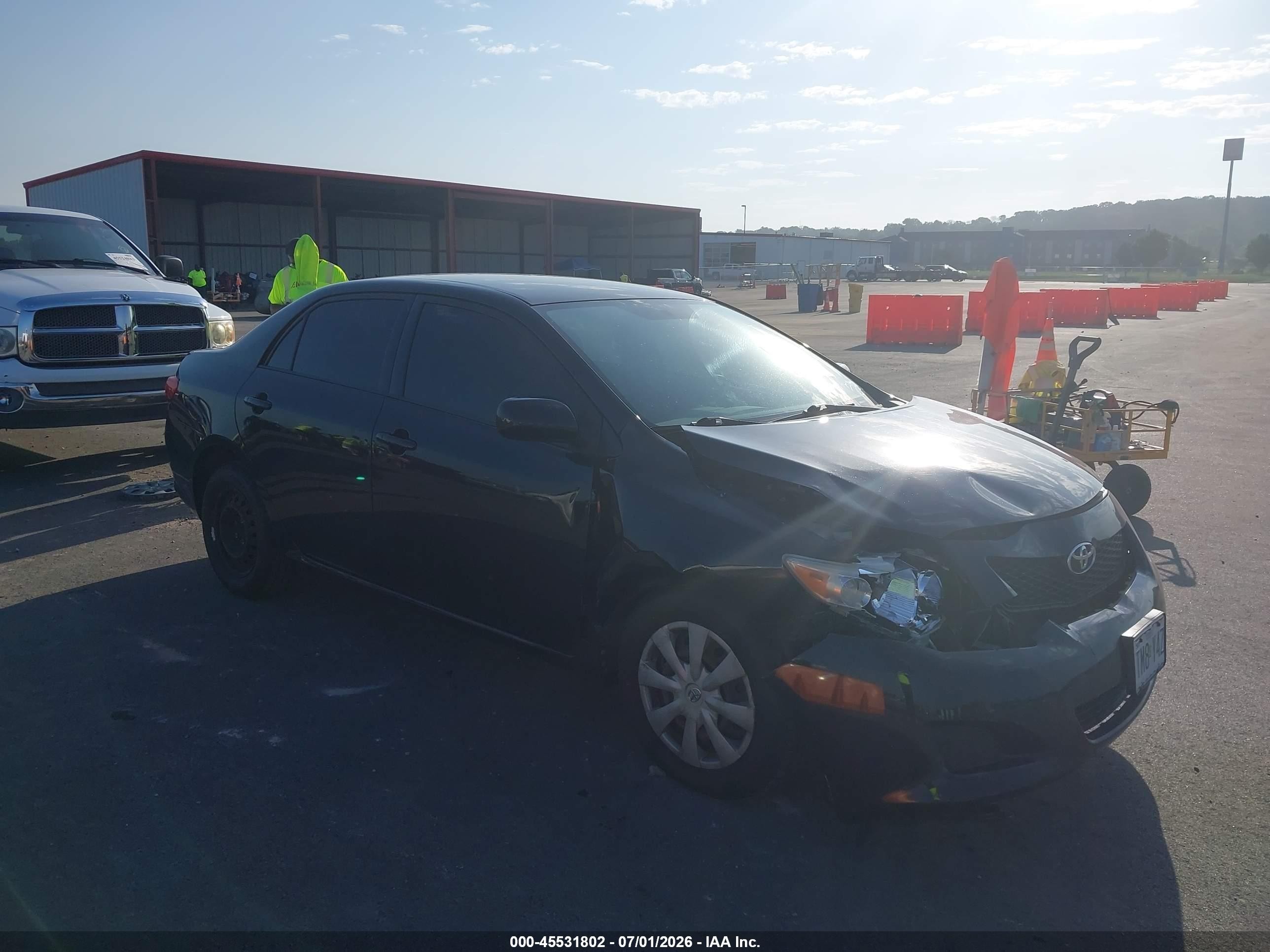 2010 Toyota Corolla Le Черный vin: JTDBU4EE7A9095257