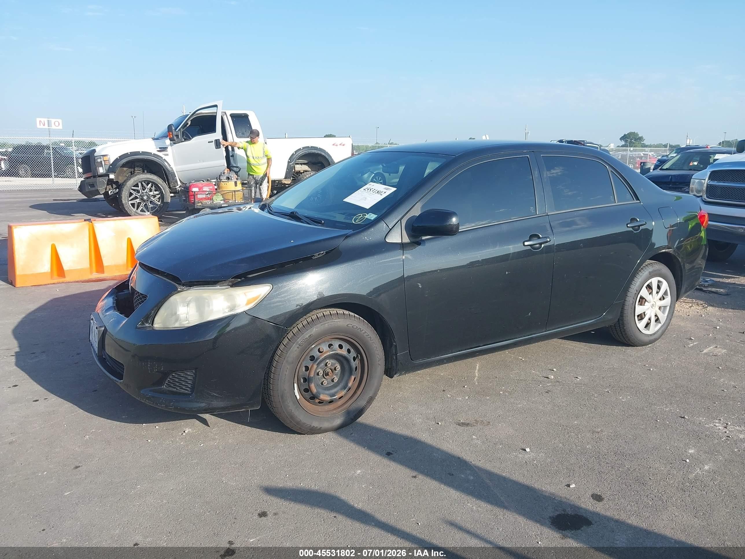 2010 Toyota Corolla Le Черный vin: JTDBU4EE7A9095257
