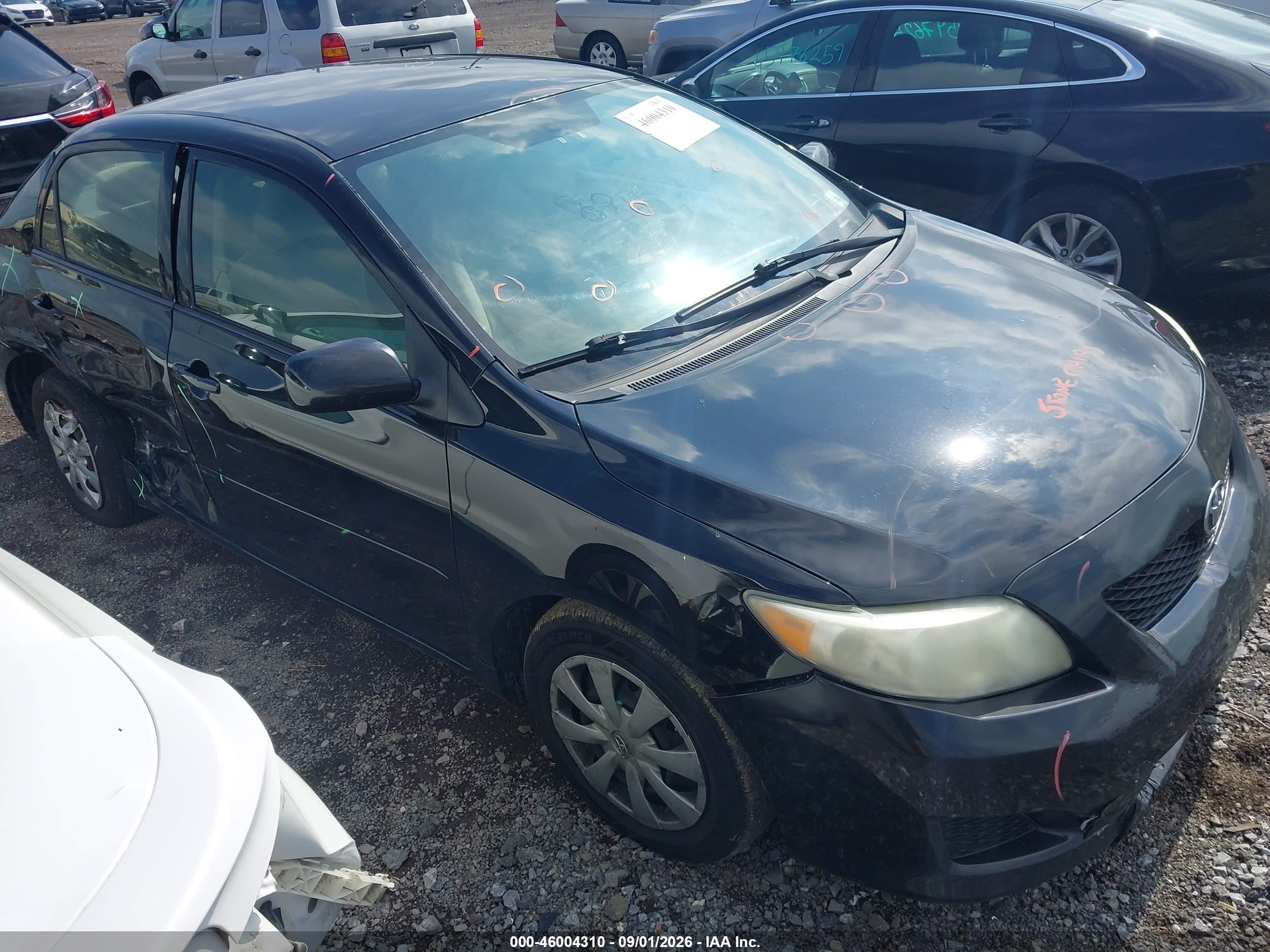 2010 Toyota Corolla Le Черный vin: JTDBU4EE7A9098420
