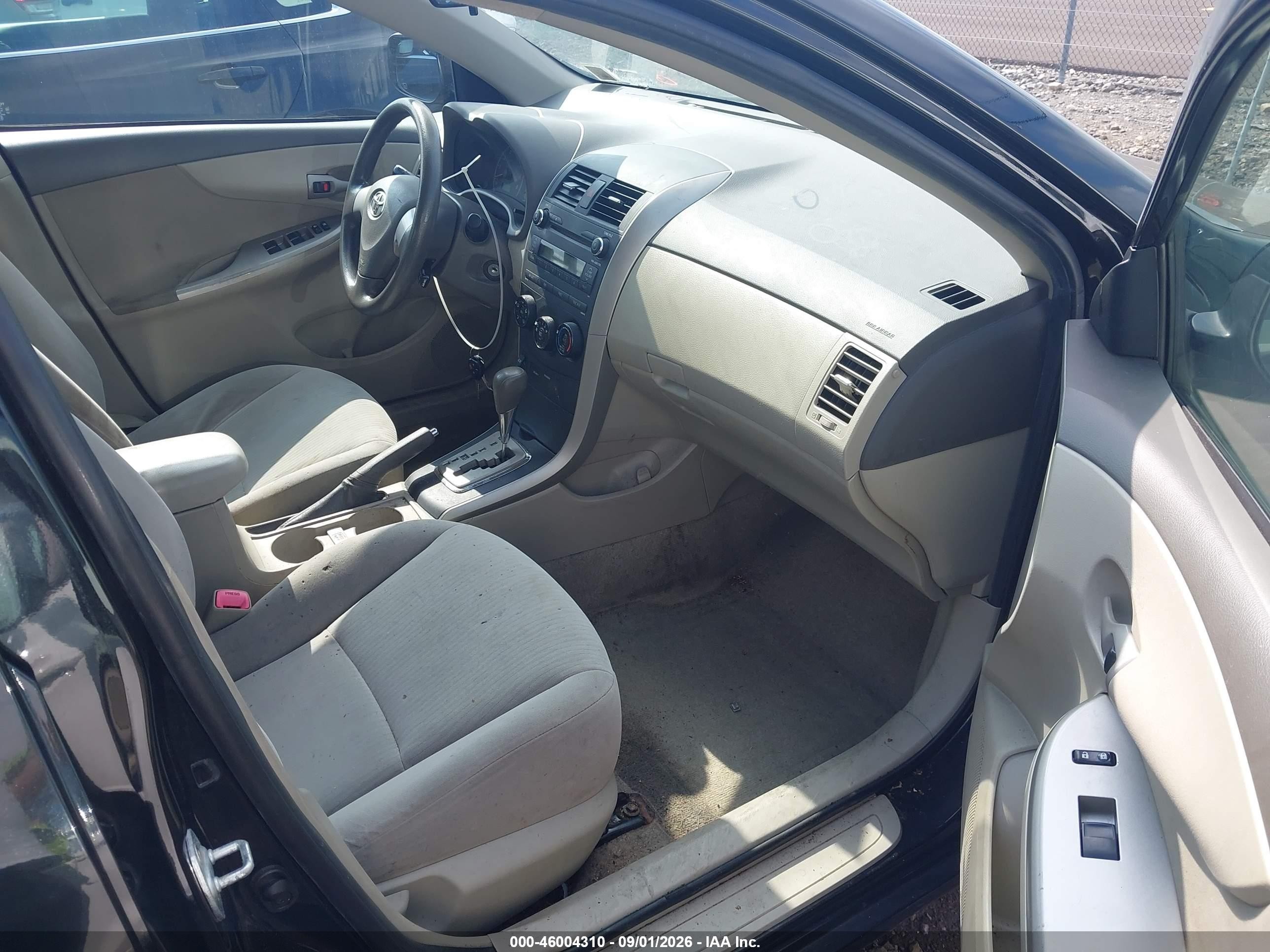 2010 Toyota Corolla Le Черный vin: JTDBU4EE7A9098420