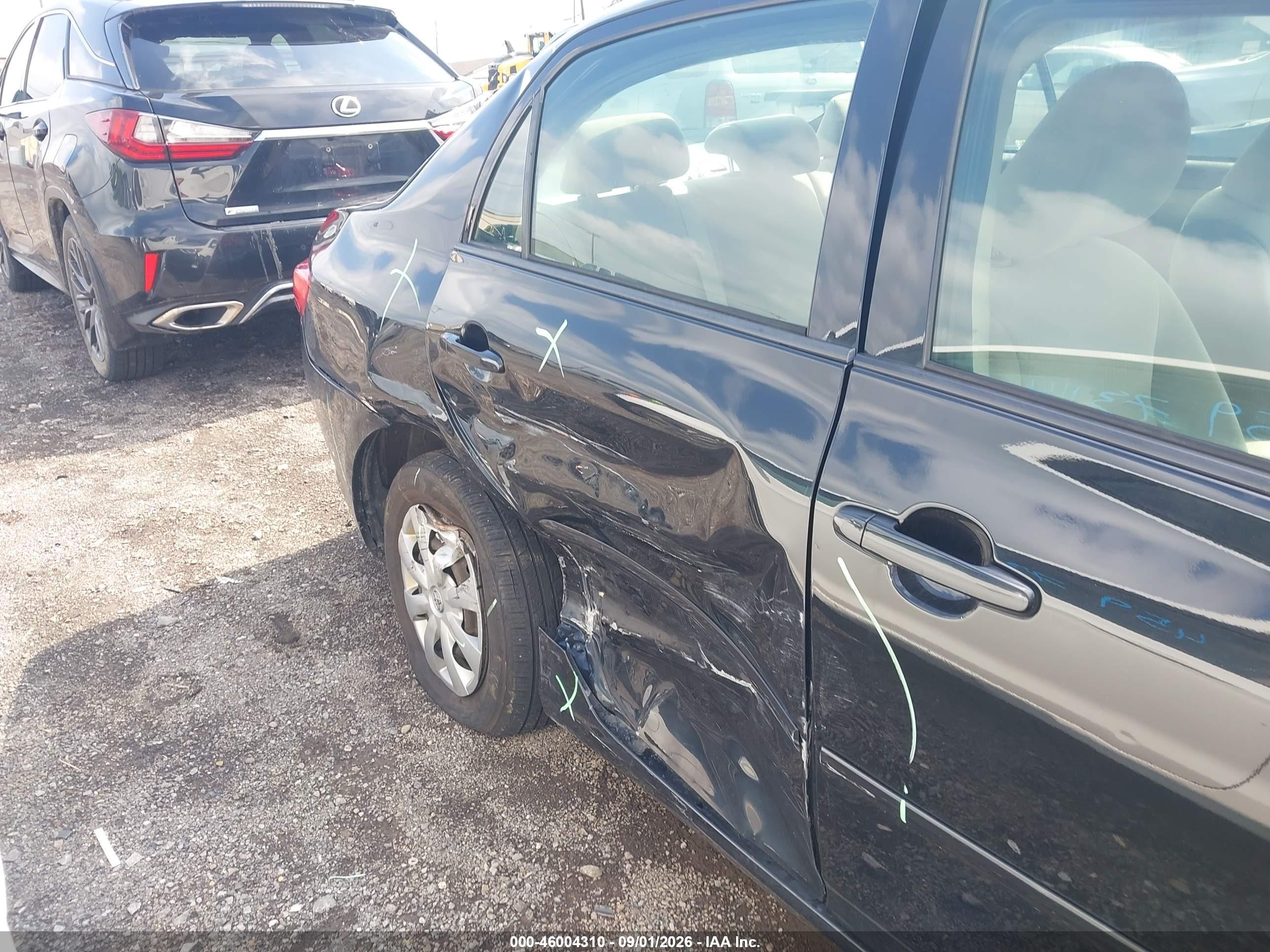 2010 Toyota Corolla Le Черный vin: JTDBU4EE7A9098420