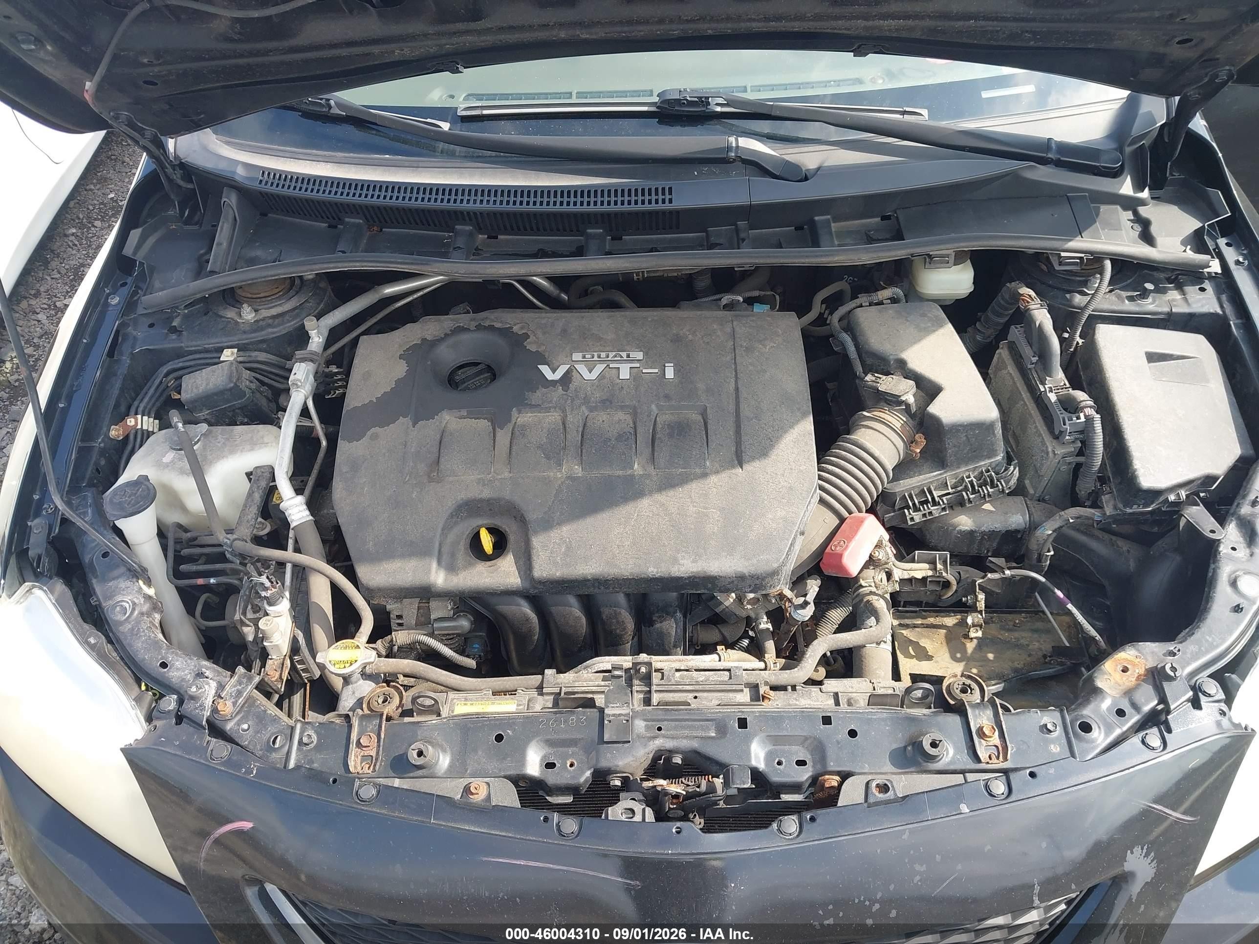 2010 Toyota Corolla Le Черный vin: JTDBU4EE7A9098420