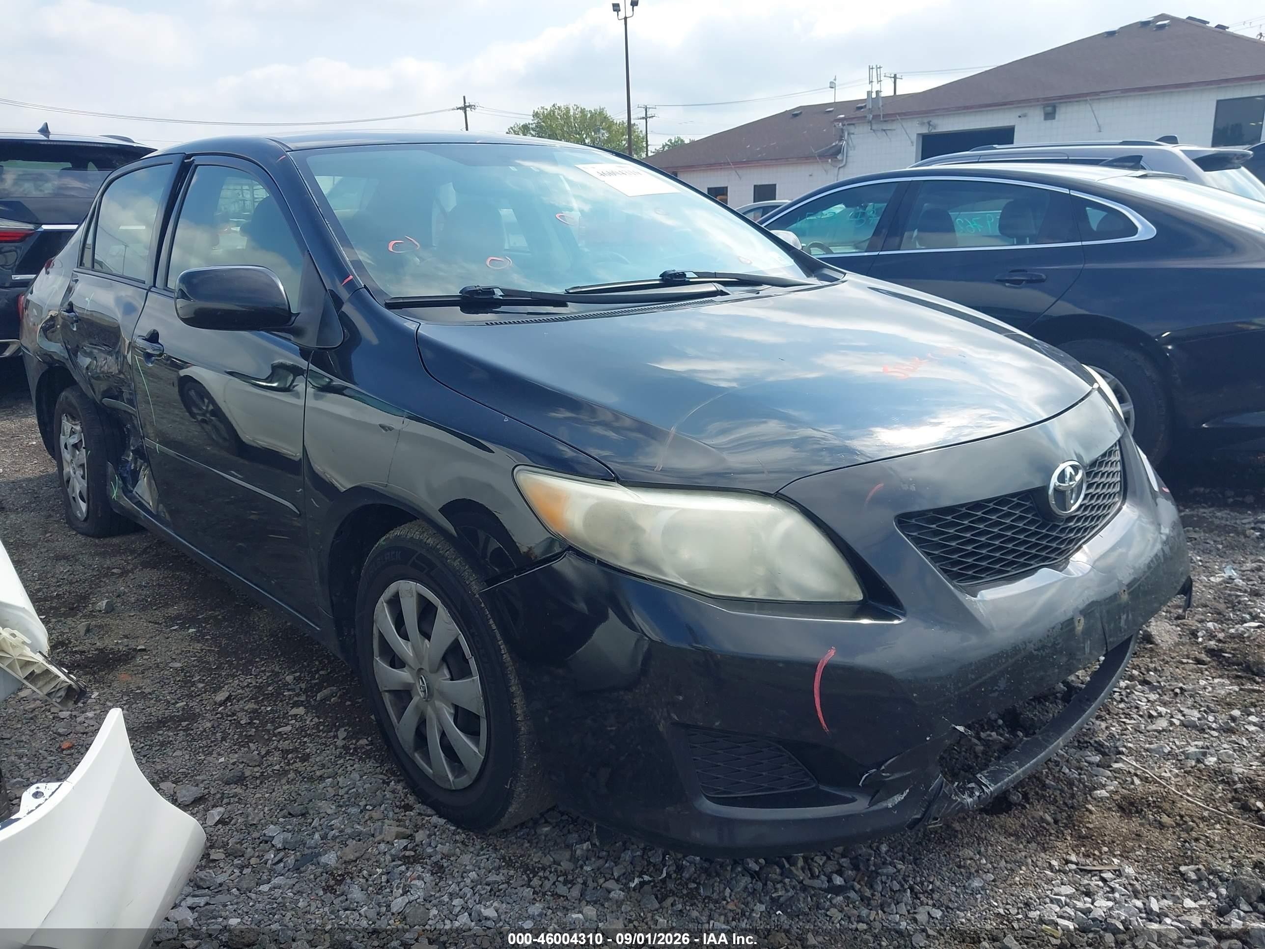 2010 Toyota Corolla Le Черный vin: JTDBU4EE7A9098420