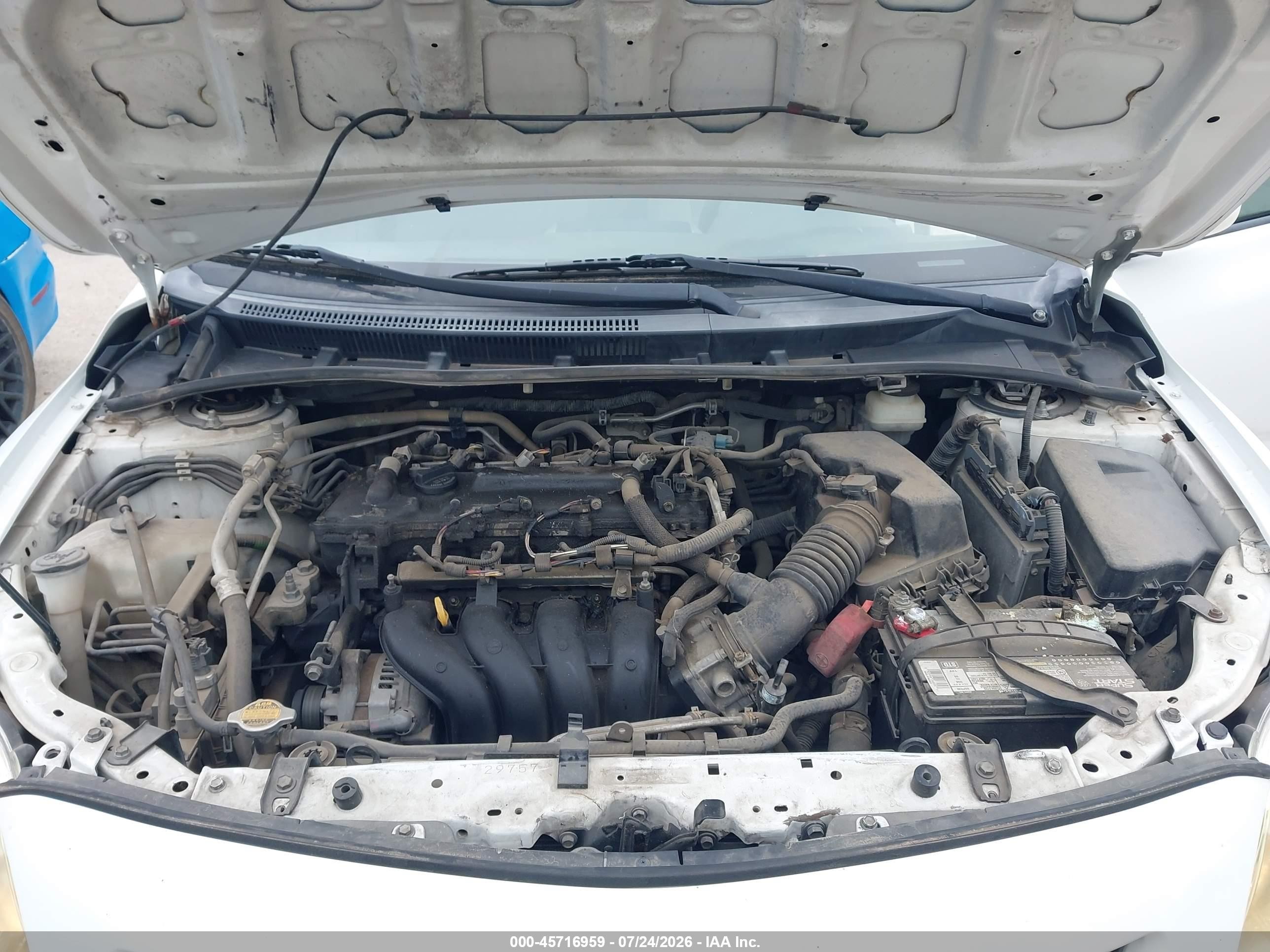 2010 Toyota Corolla Le White vin: JTDBU4EE7A9098787