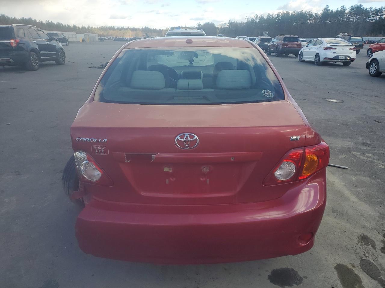 2010 Toyota Corolla Base Red vin: JTDBU4EE7A9108766