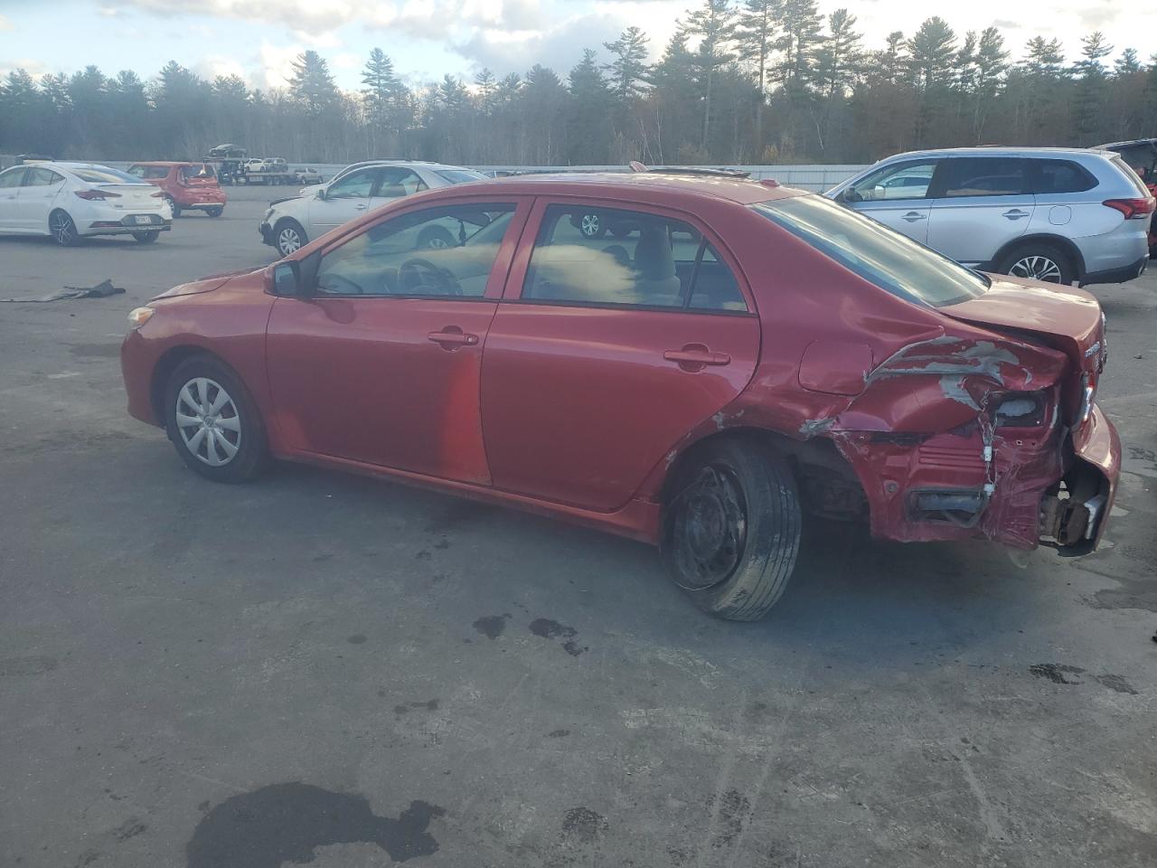 2010 Toyota Corolla Base Red vin: JTDBU4EE7A9108766