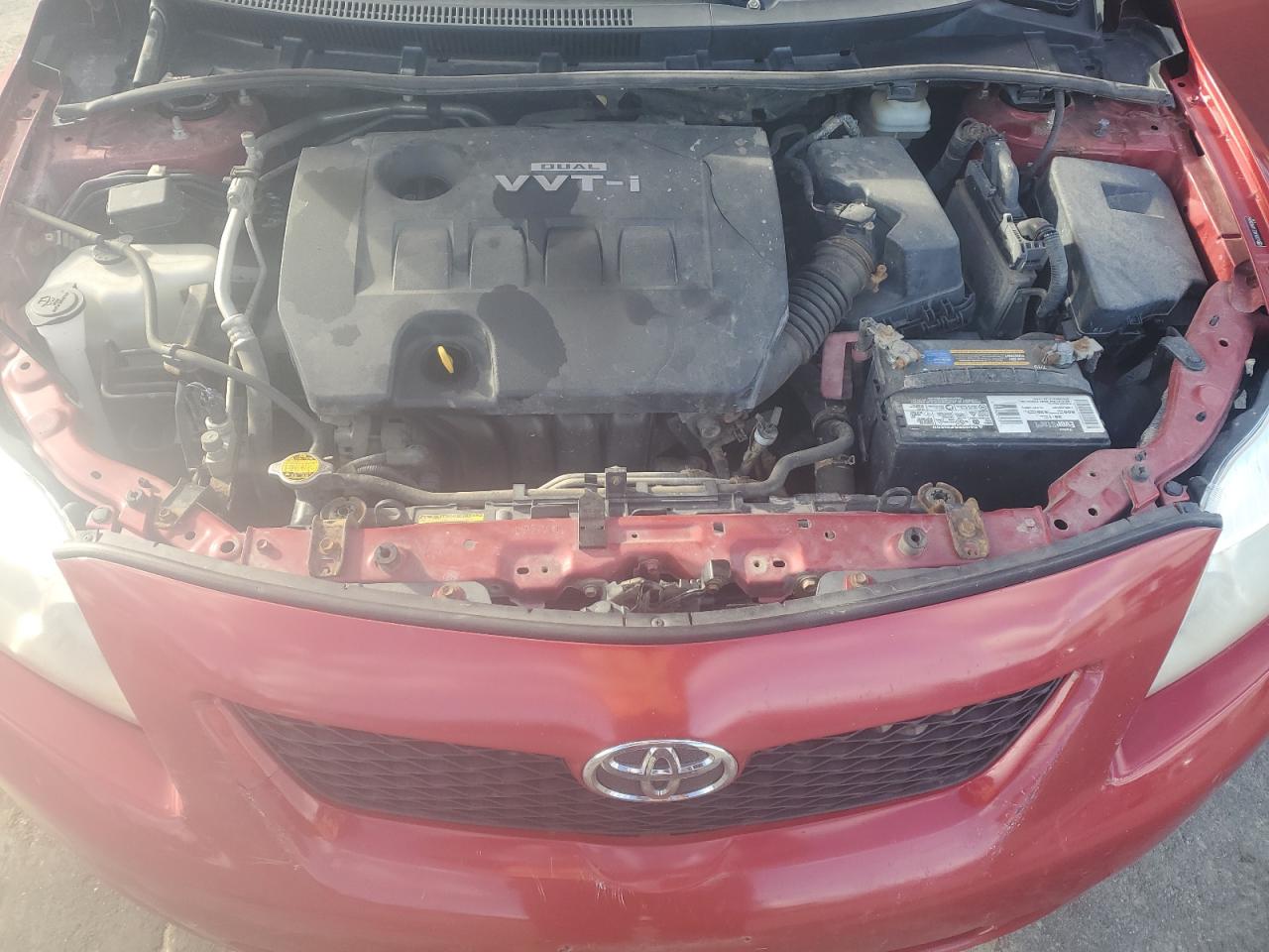 2010 Toyota Corolla Base Red vin: JTDBU4EE7A9108766