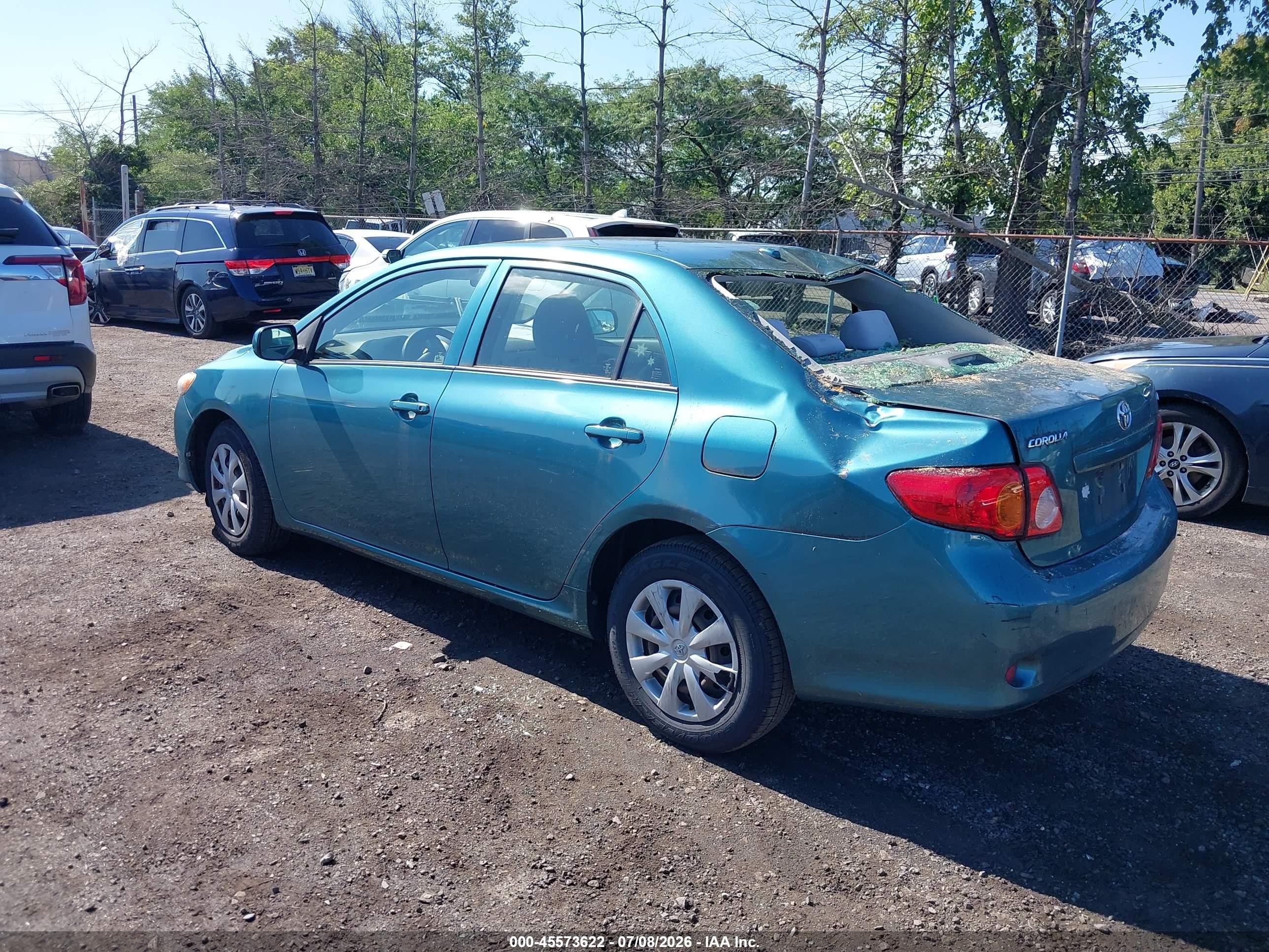 2010 Toyota Corolla Le Blue vin: JTDBU4EE7A9115331