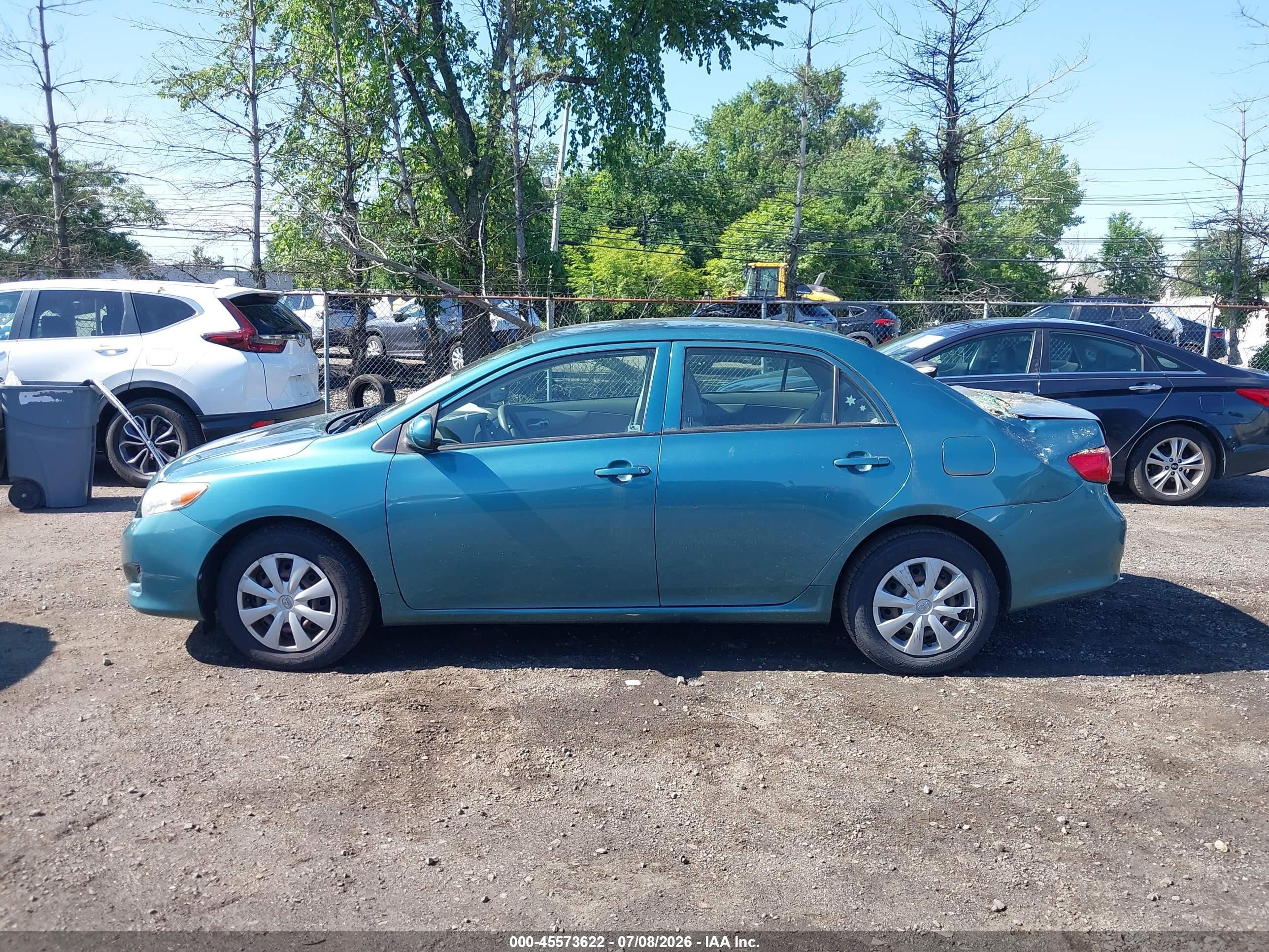 2010 Toyota Corolla Le Blue vin: JTDBU4EE7A9115331