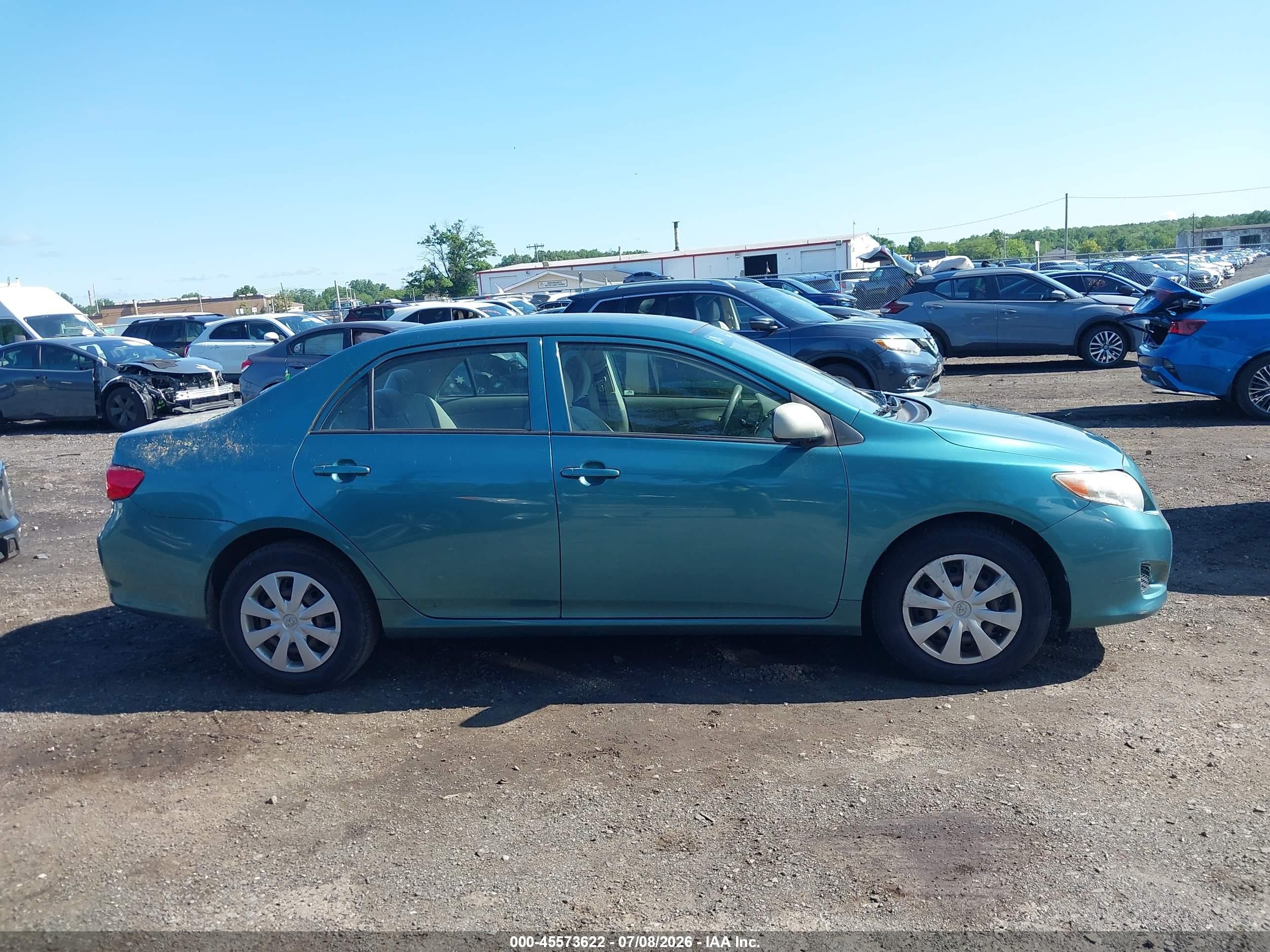 2010 Toyota Corolla Le Blue vin: JTDBU4EE7A9115331