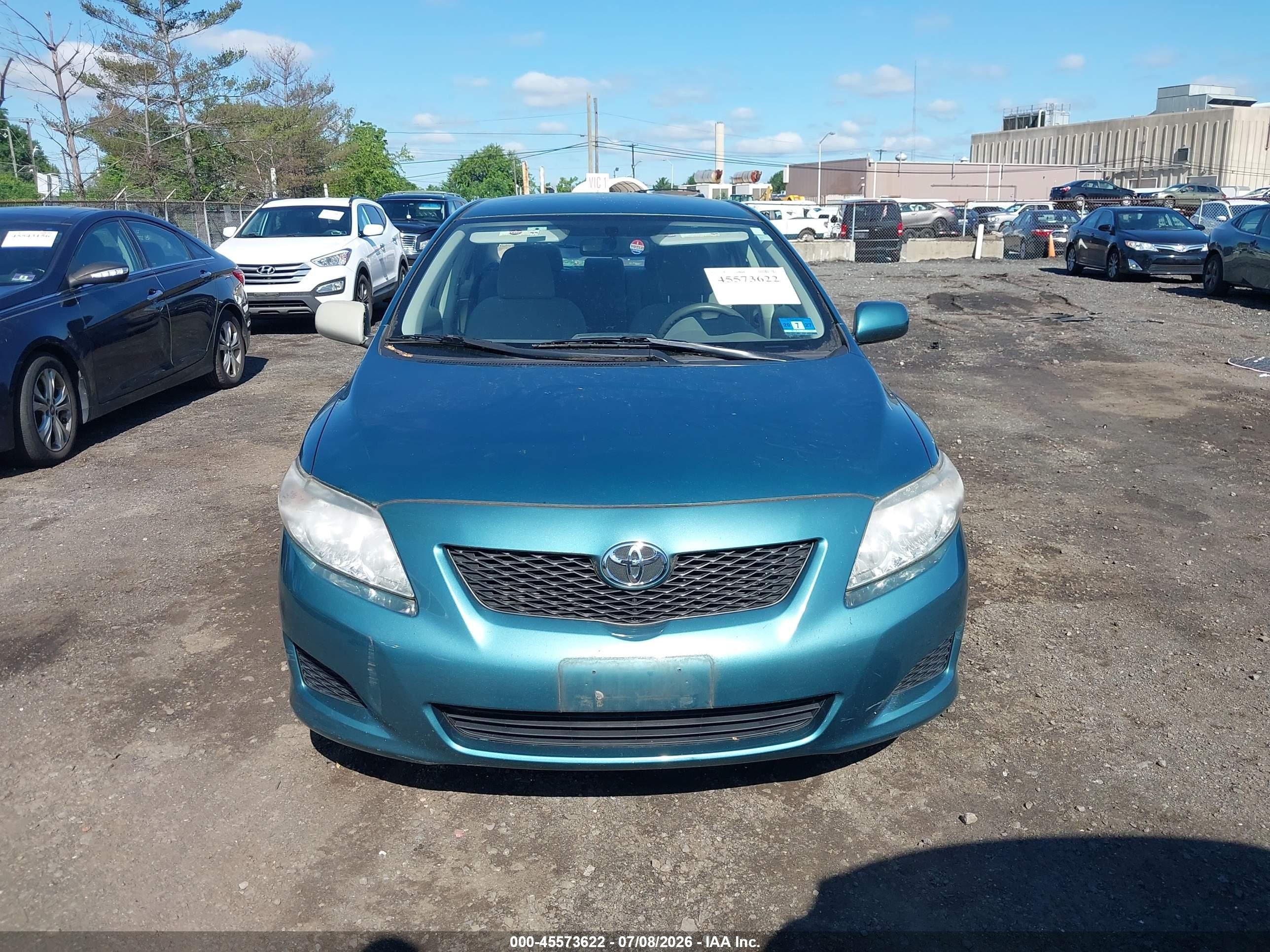 2010 Toyota Corolla Le Blue vin: JTDBU4EE7A9115331