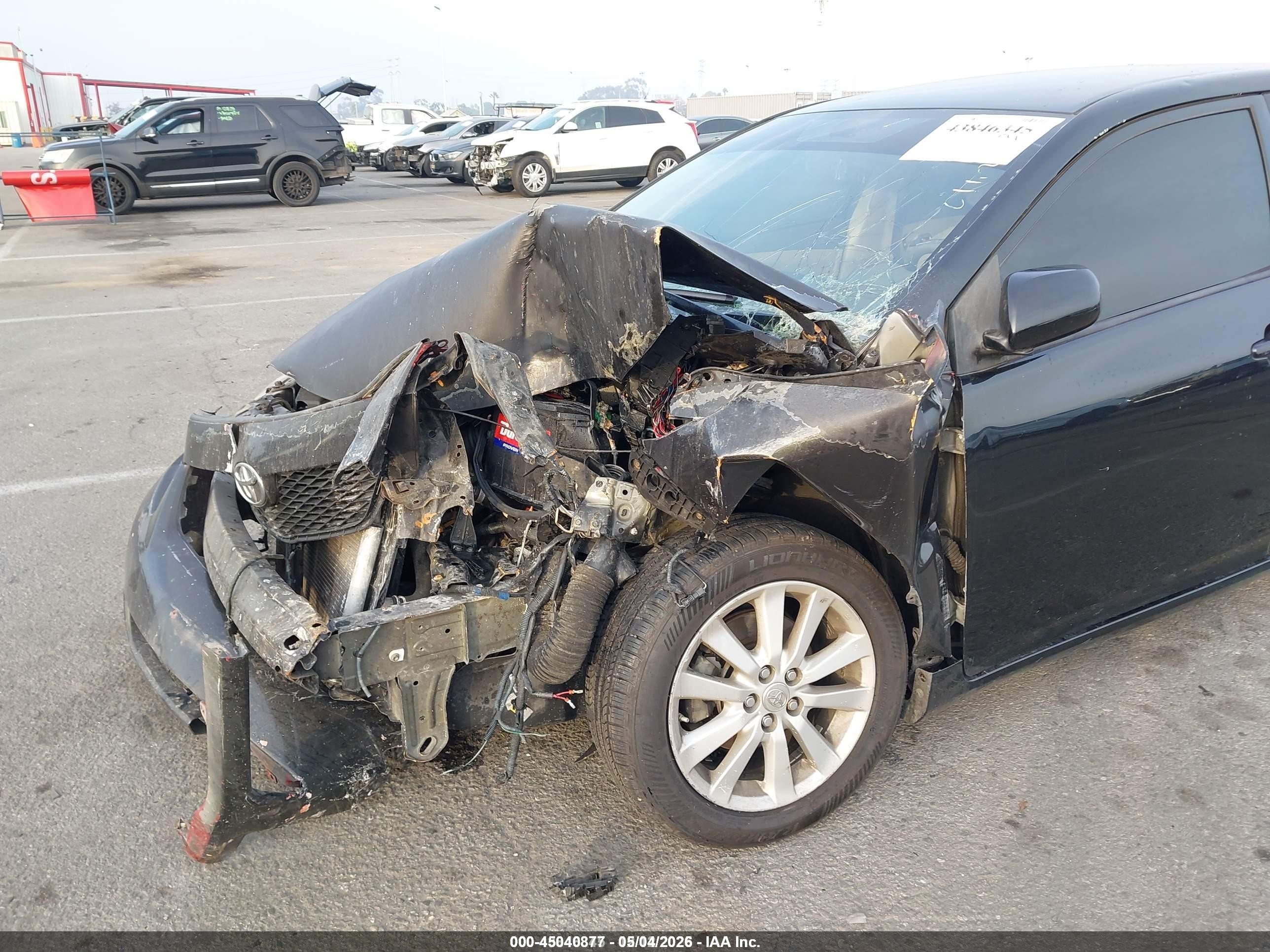 2010 Toyota Corolla Le Black vin: JTDBU4EE7AJ061303