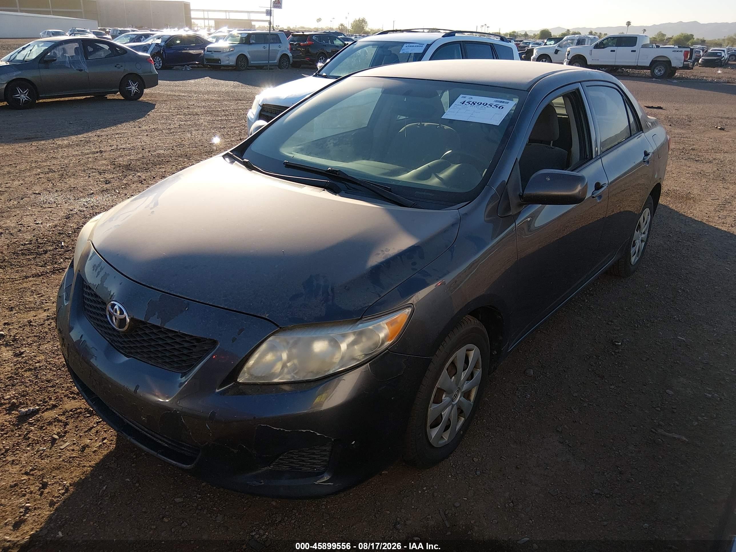 2010 Toyota Corolla Le Gray vin: JTDBU4EE7AJ061737