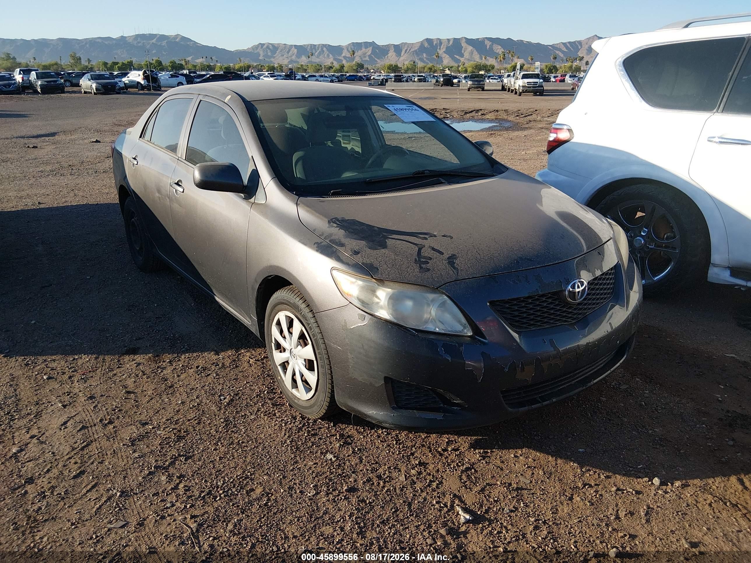 2010 Toyota Corolla Le Gray vin: JTDBU4EE7AJ061737