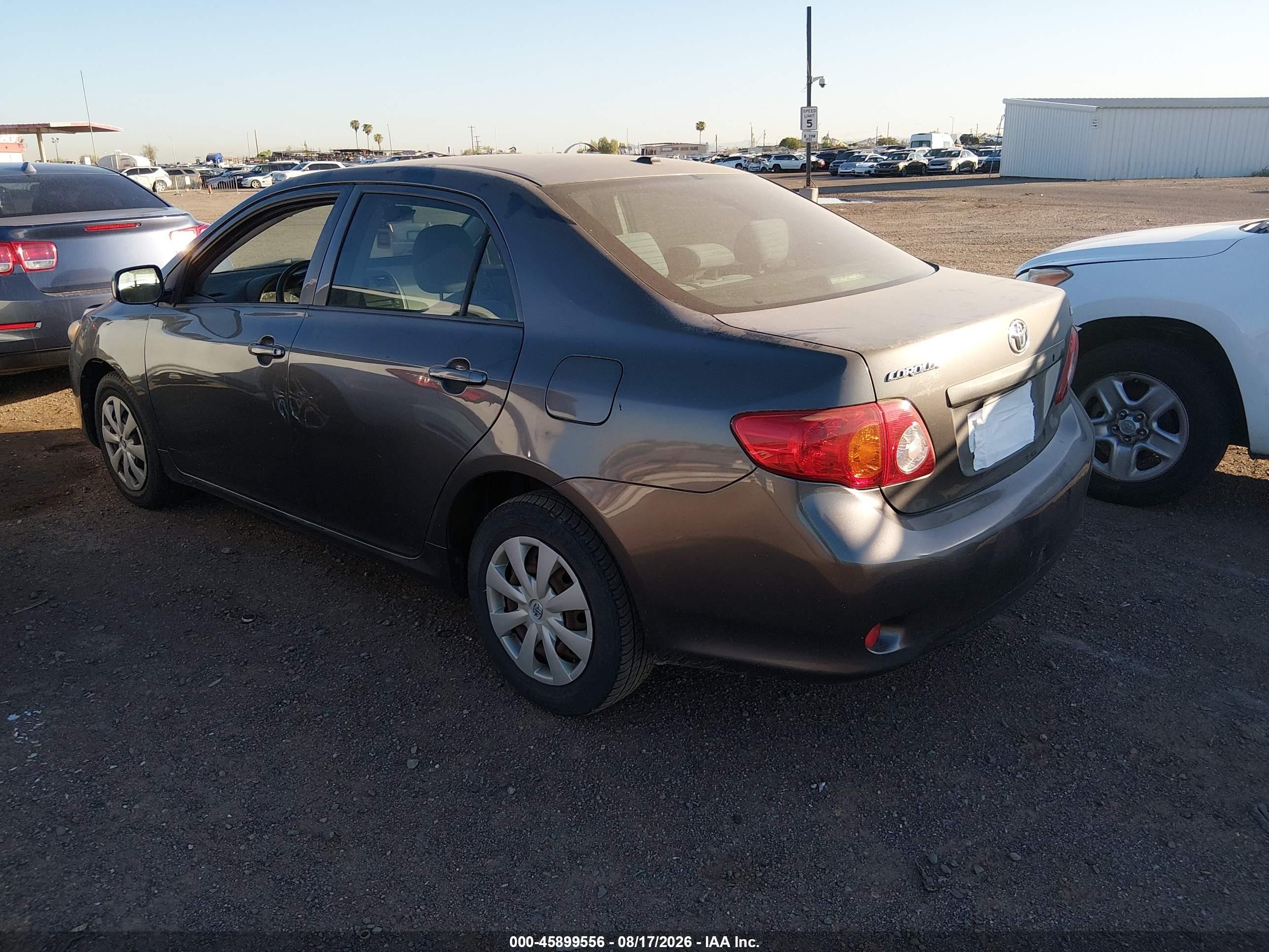 2010 Toyota Corolla Le Gray vin: JTDBU4EE7AJ061737