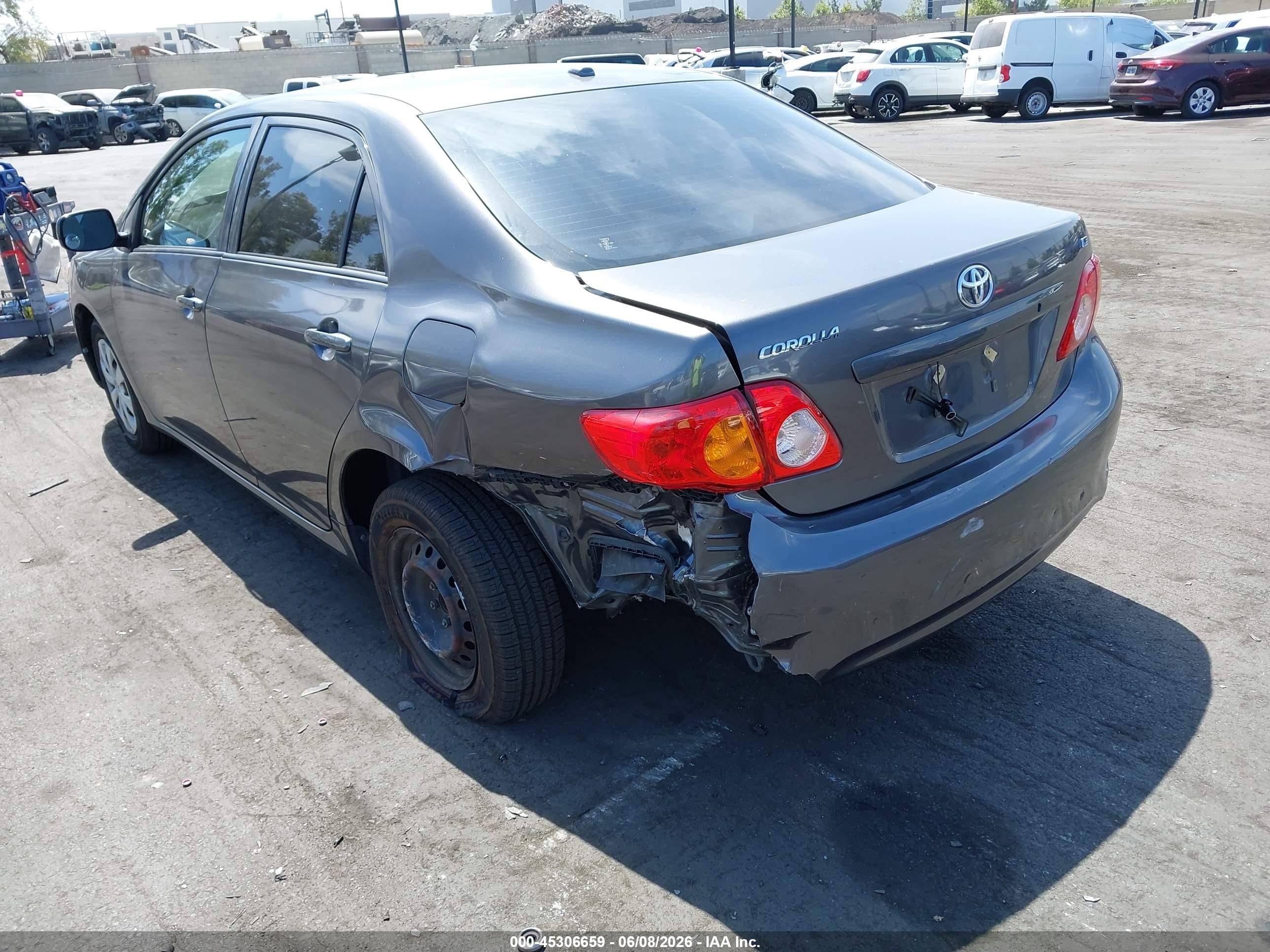 2010 Toyota Corolla Le Gray vin: JTDBU4EE7AJ072303