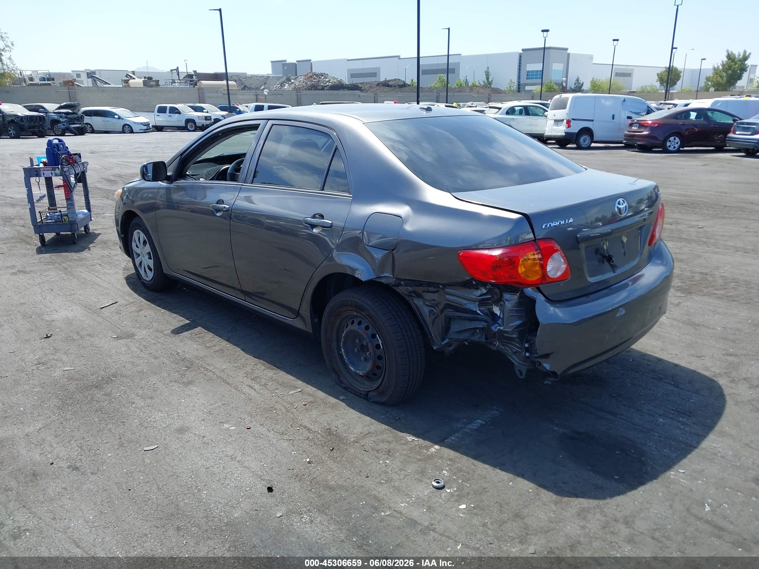 2010 Toyota Corolla Le Gray vin: JTDBU4EE7AJ072303