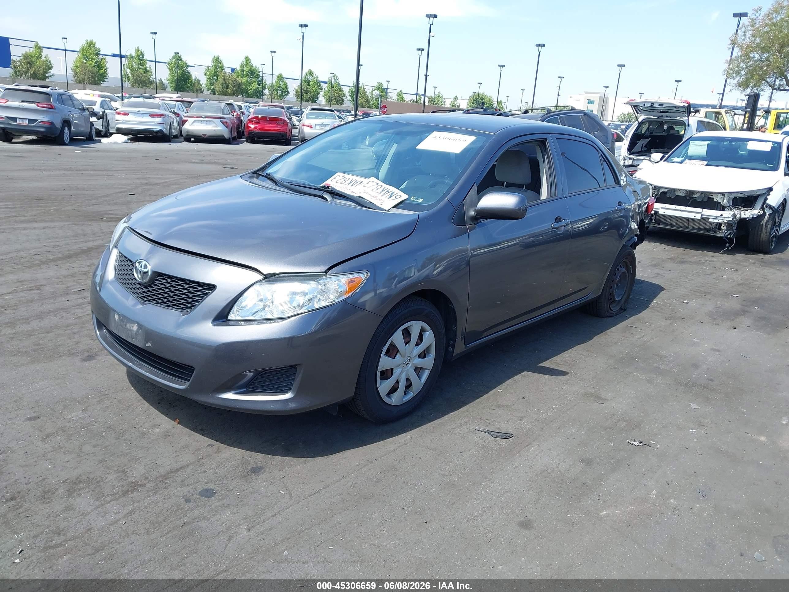 2010 Toyota Corolla Le Gray vin: JTDBU4EE7AJ072303