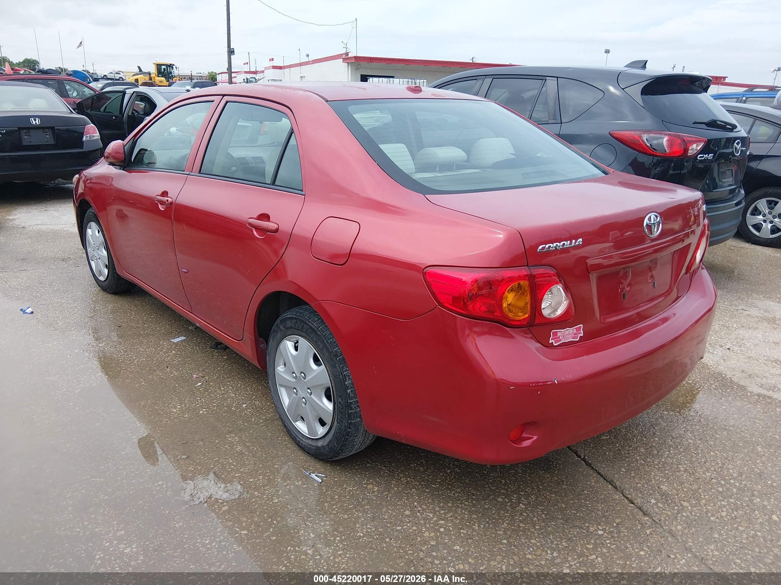 2010 Toyota Corolla Le Красный vin: JTDBU4EE7AJ075315