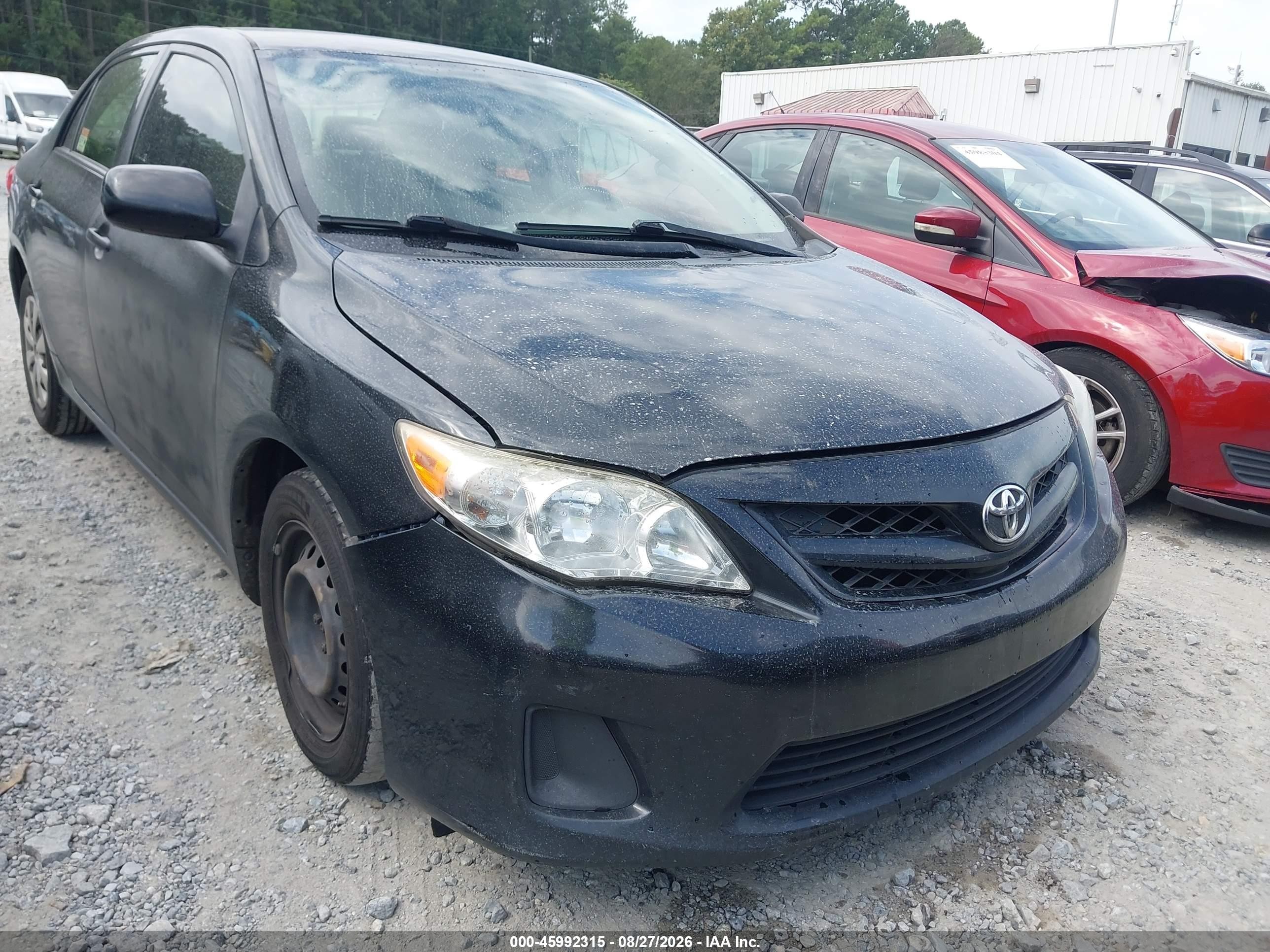 2013 Toyota Corolla L Black vin: JTDBU4EE7DJ115736