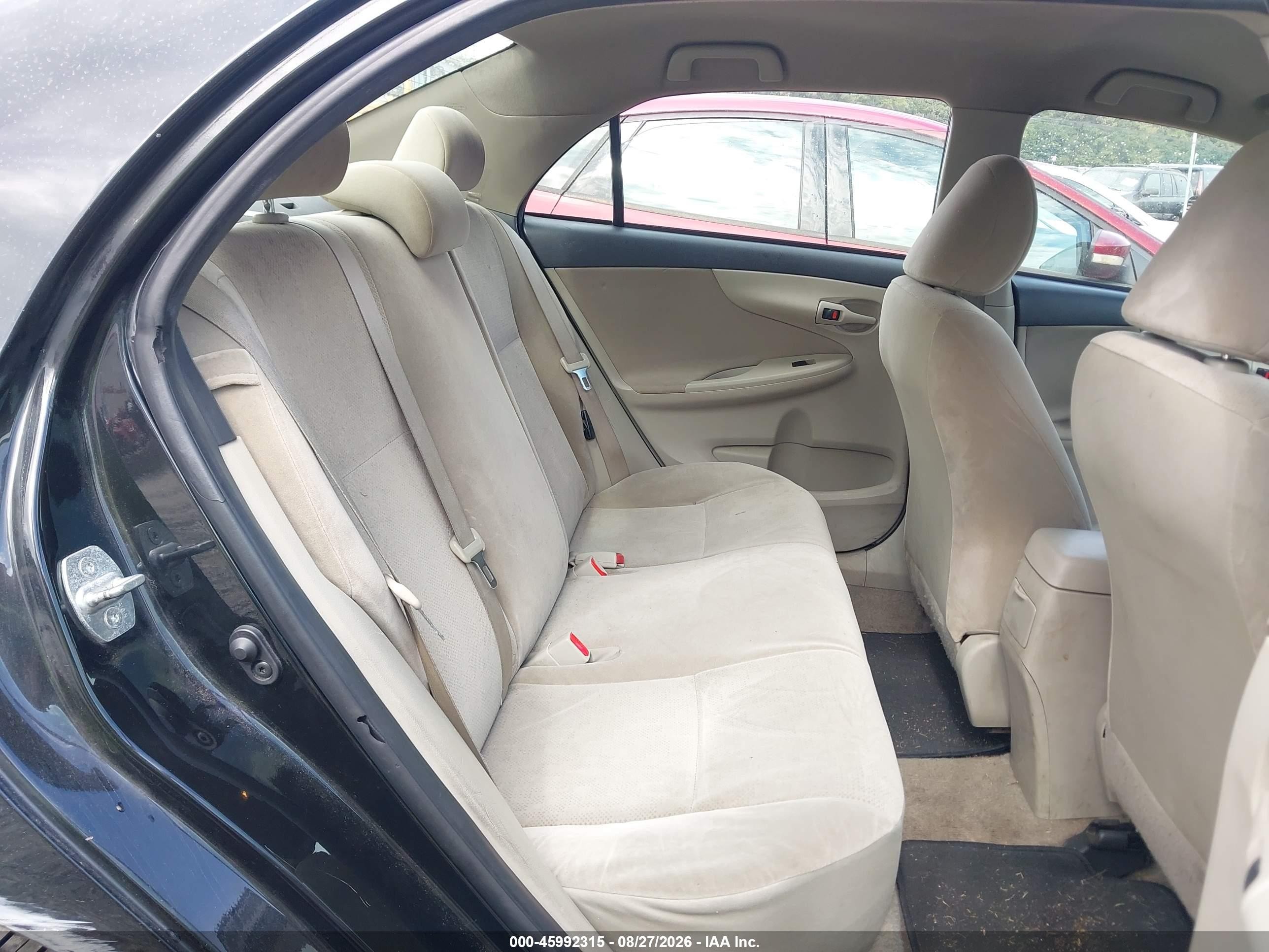 2013 Toyota Corolla L Black vin: JTDBU4EE7DJ115736
