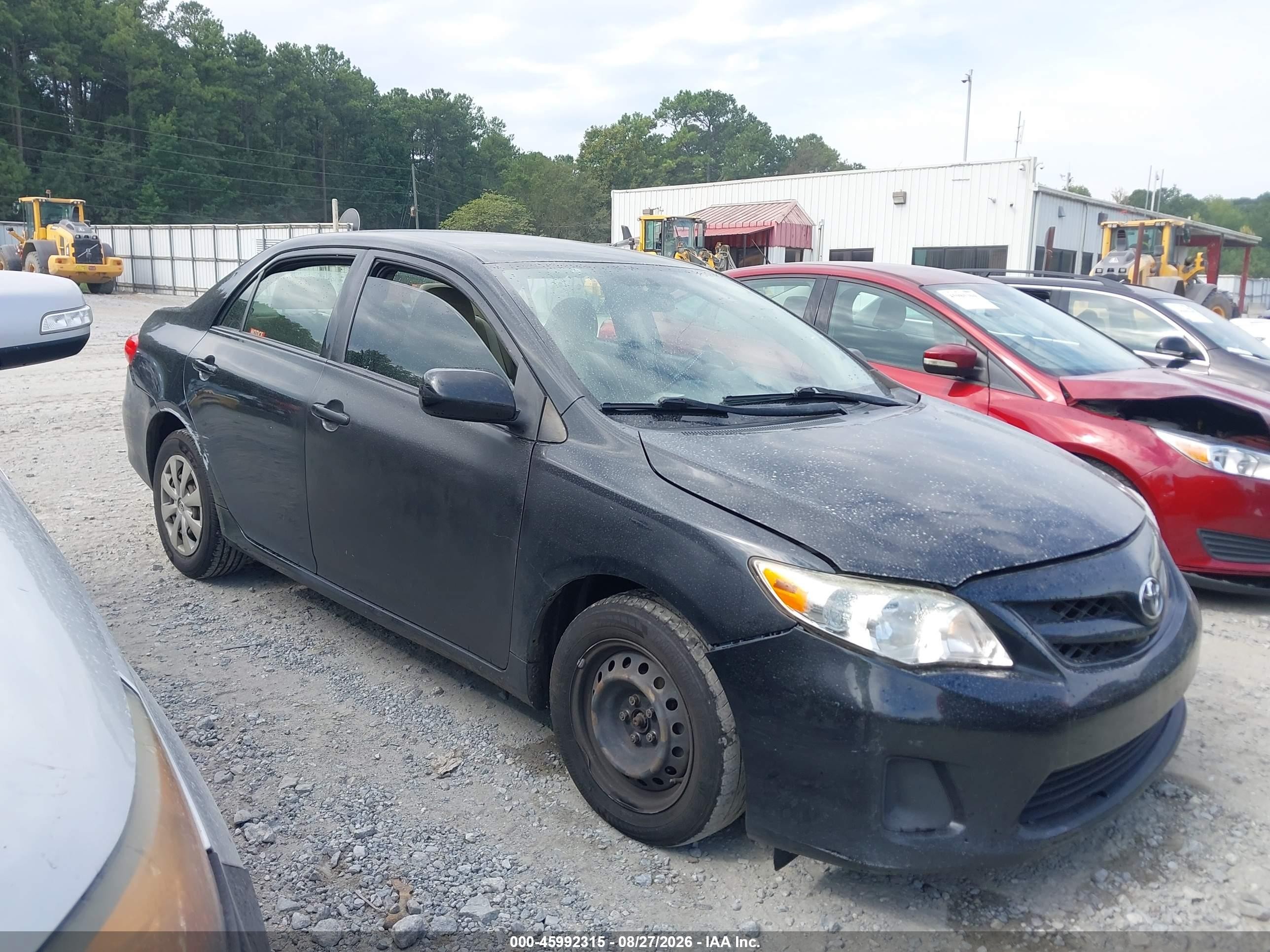 2013 Toyota Corolla L Black vin: JTDBU4EE7DJ115736