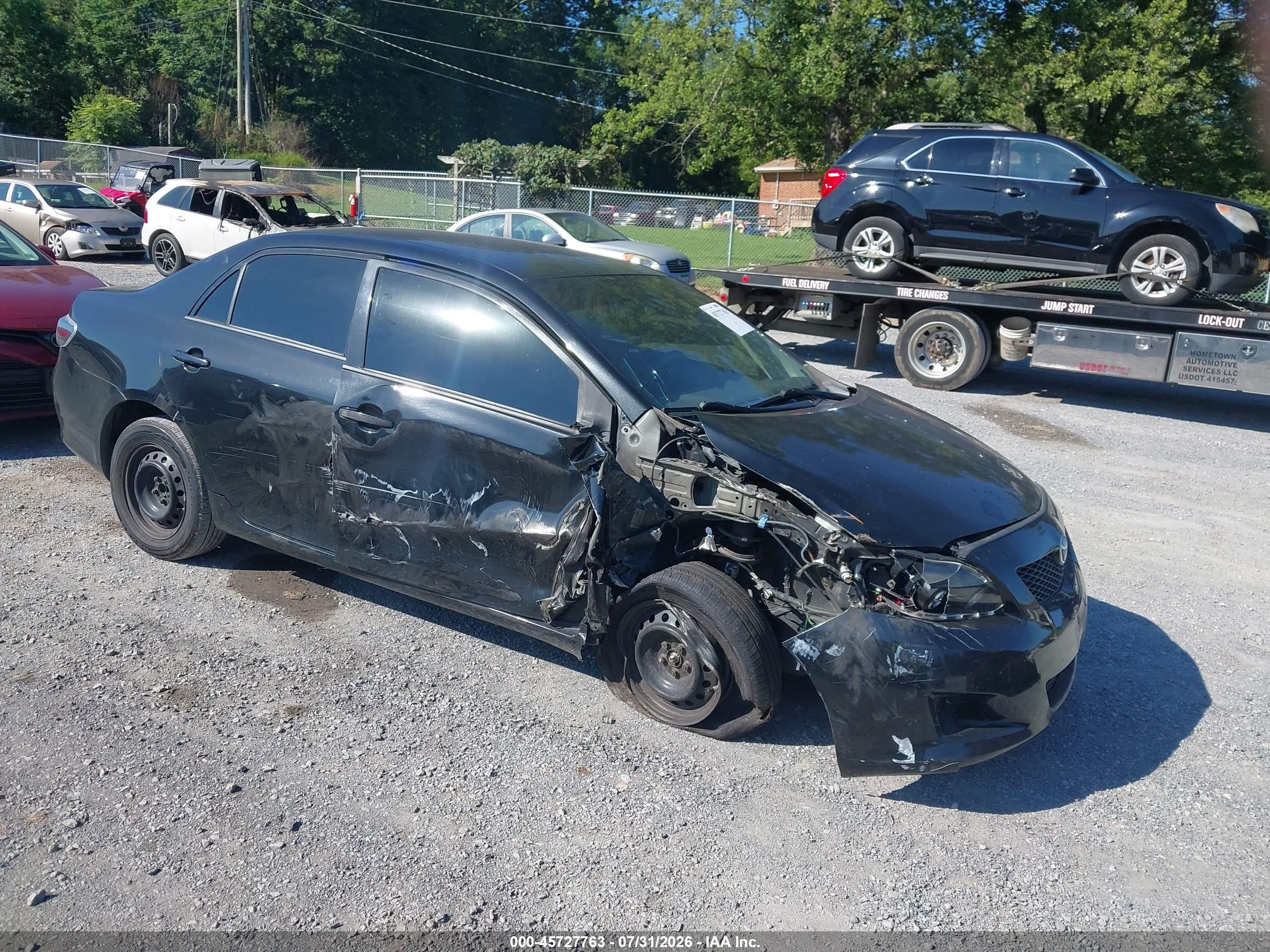 2010 Toyota Corolla Le Black vin: JTDBU4EE8A9104077