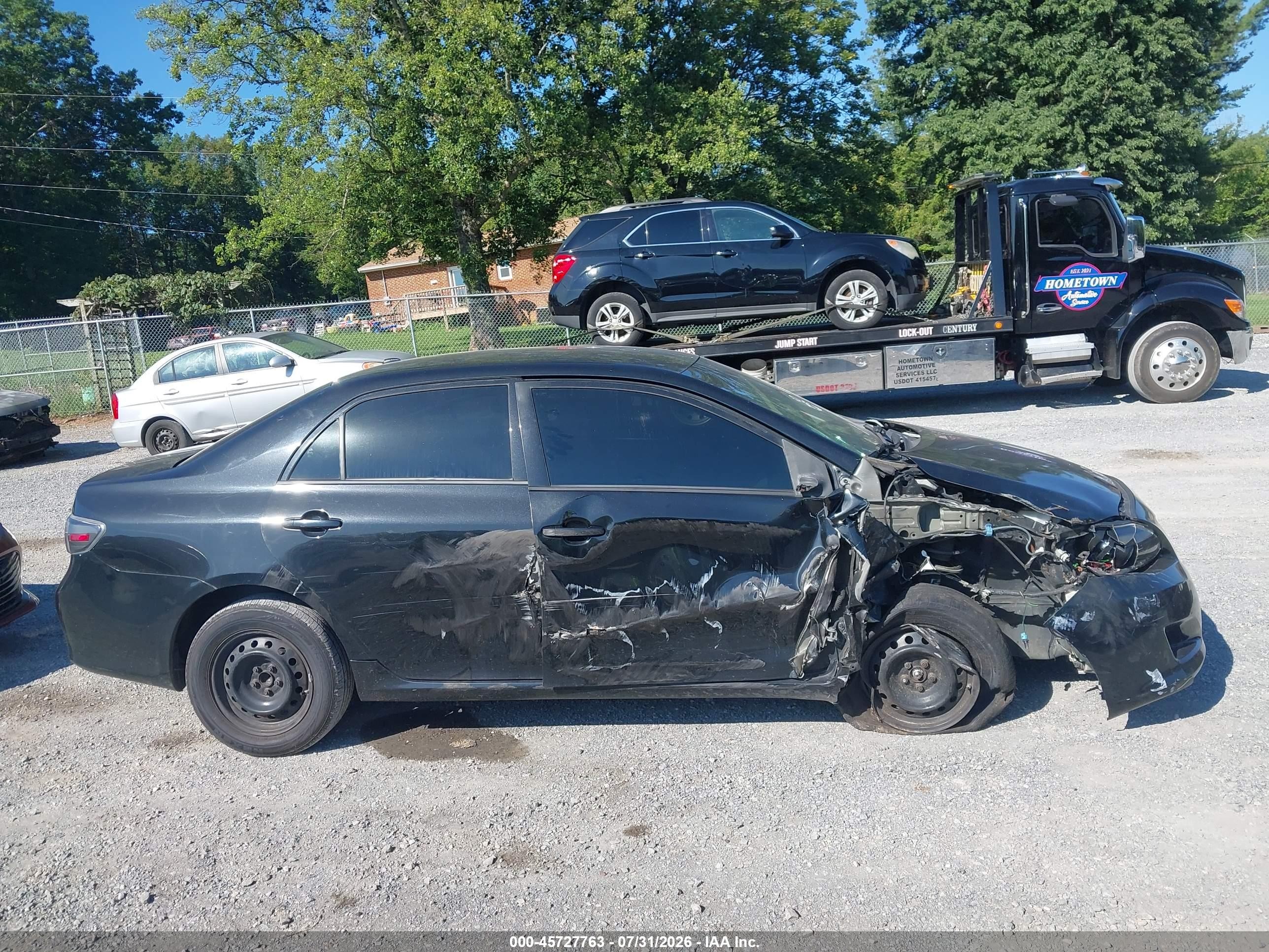 2010 Toyota Corolla Le Black vin: JTDBU4EE8A9104077