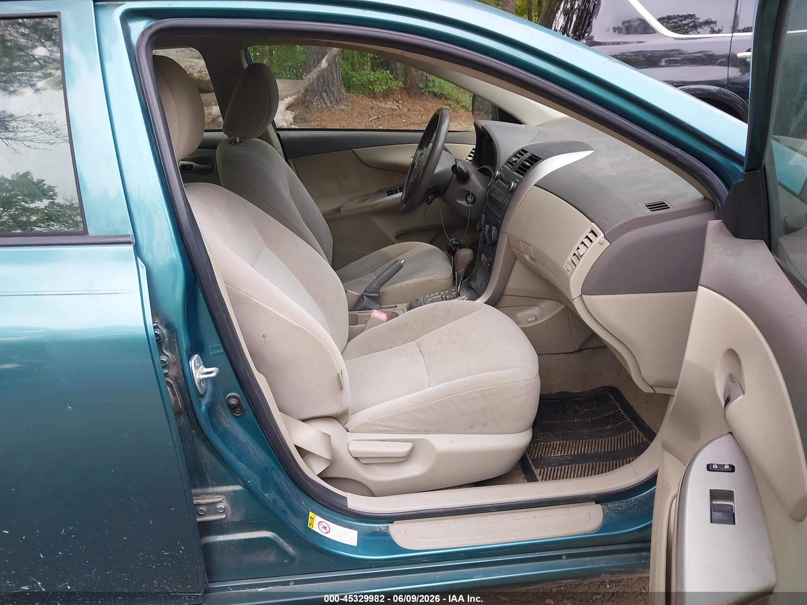 2010 Toyota Corolla Le Teal vin: JTDBU4EE8A9118738