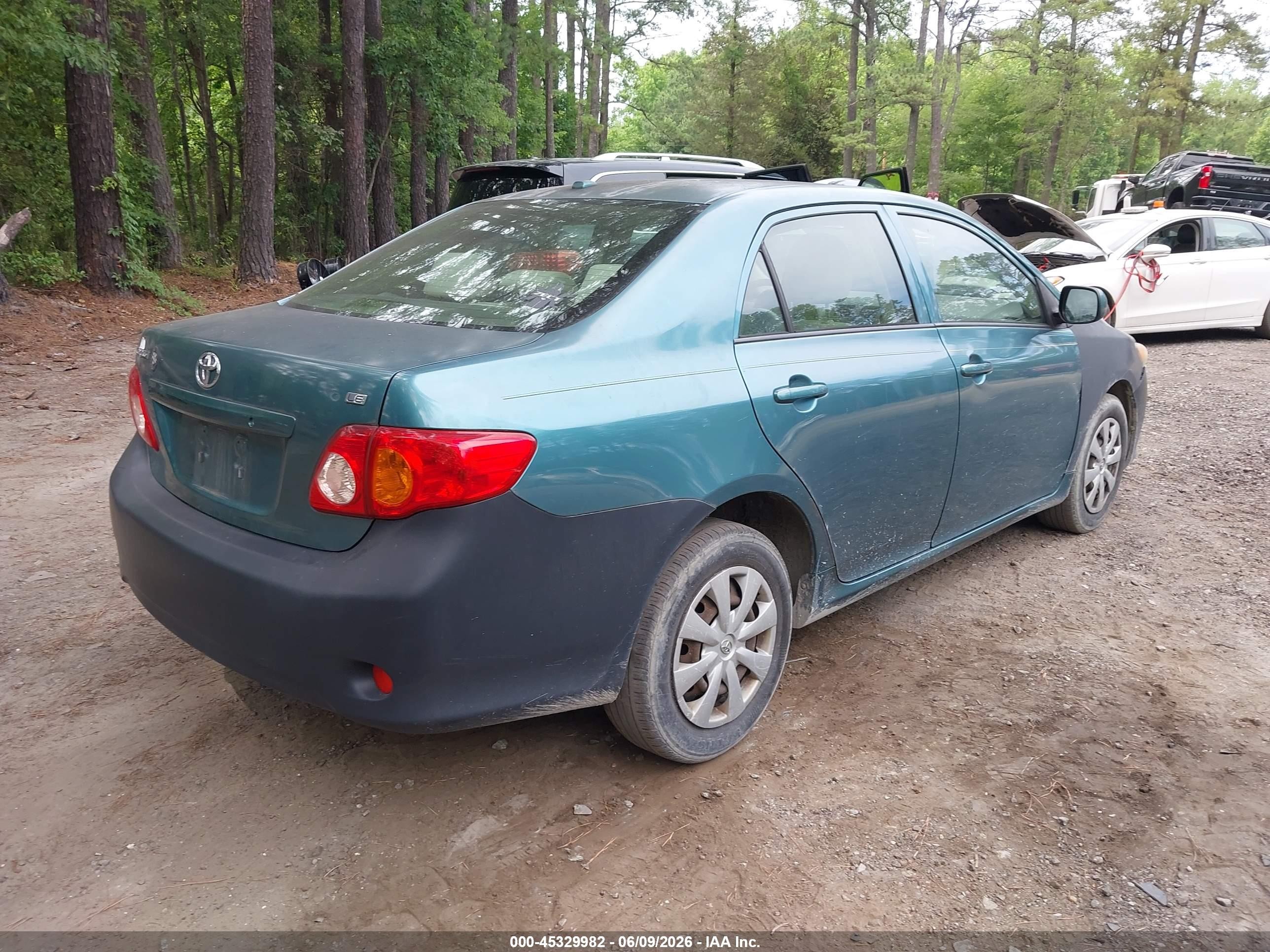 2010 Toyota Corolla Le Teal vin: JTDBU4EE8A9118738
