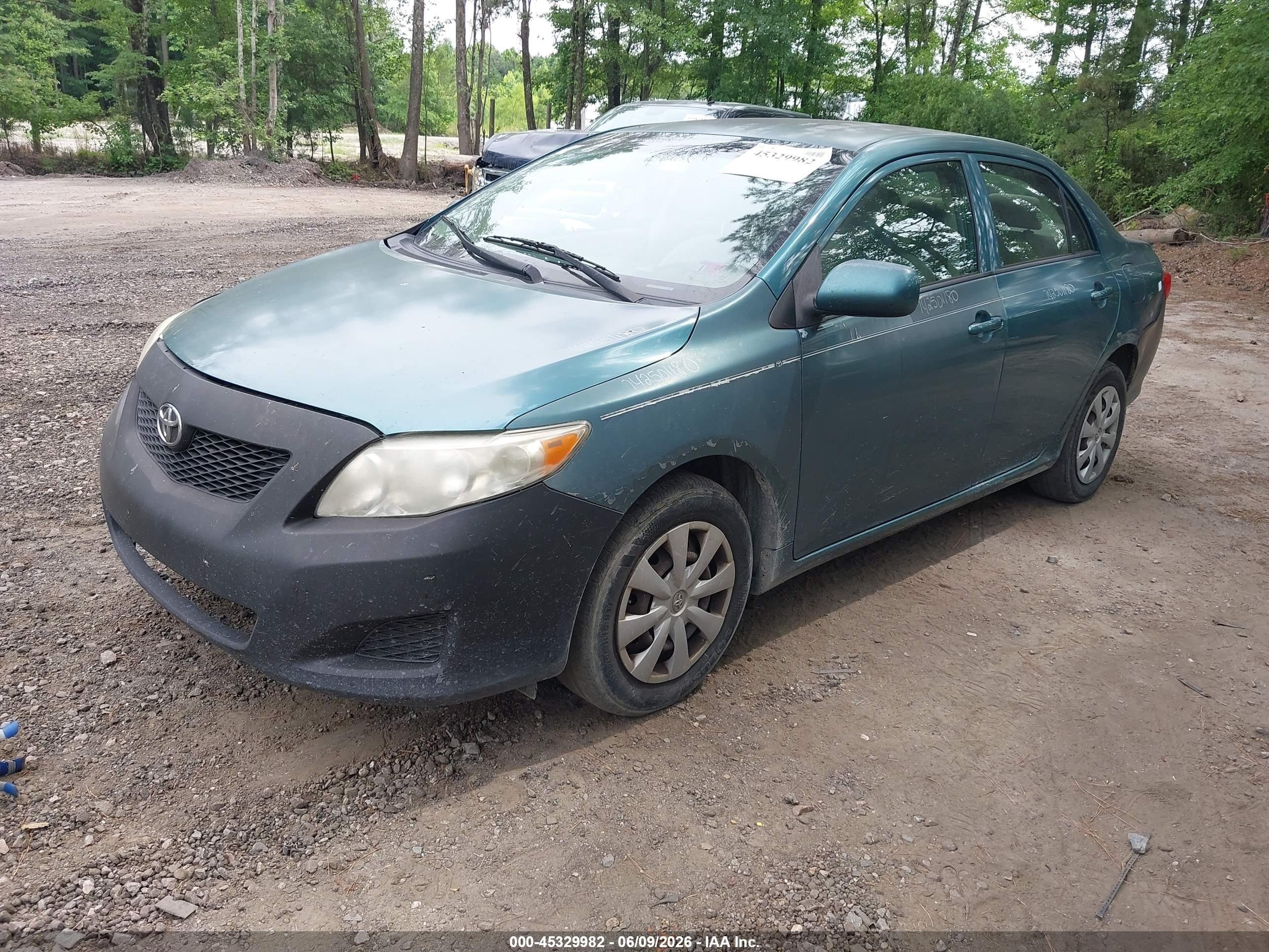 2010 Toyota Corolla Le Teal vin: JTDBU4EE8A9118738