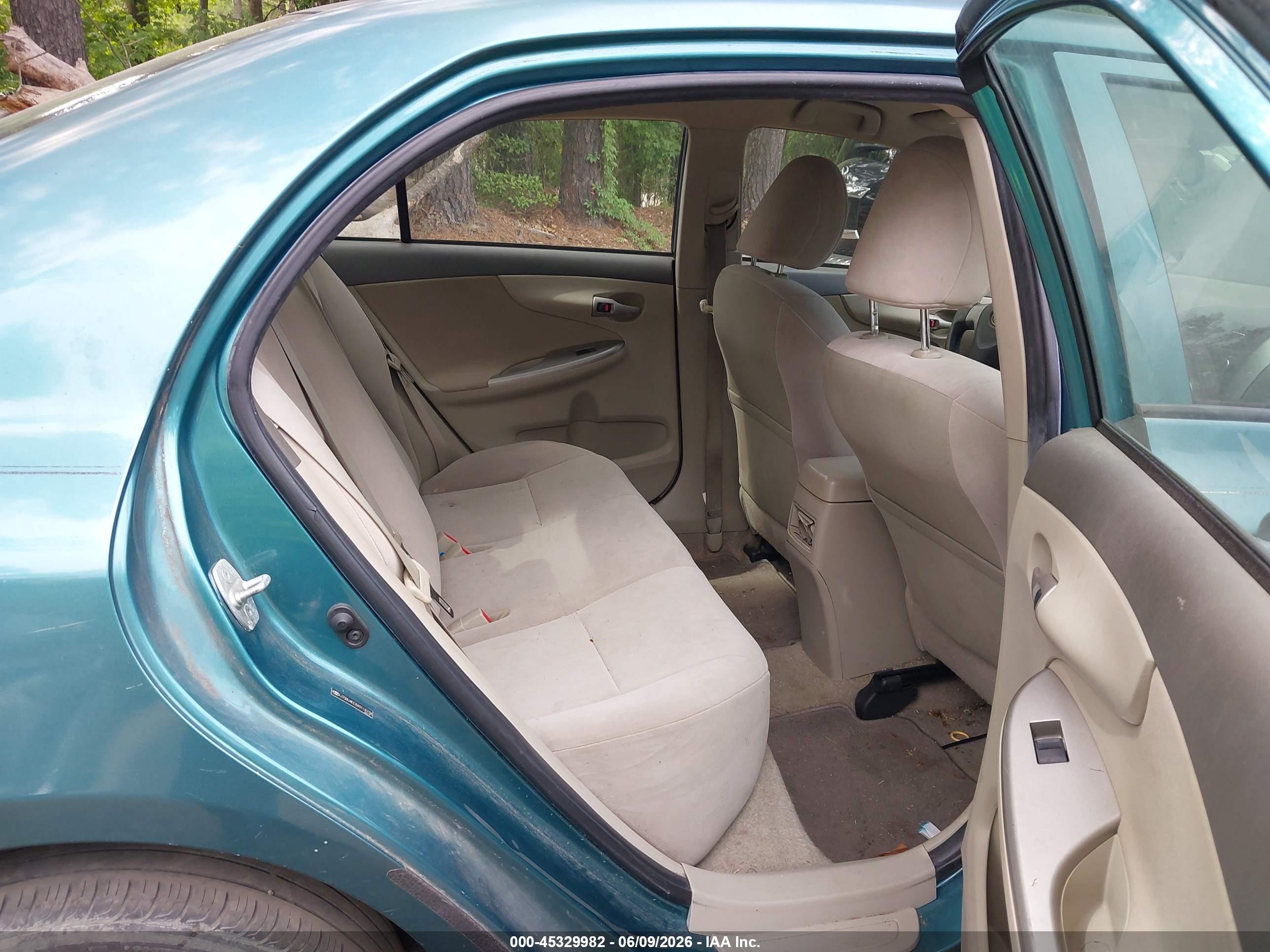 2010 Toyota Corolla Le Teal vin: JTDBU4EE8A9118738