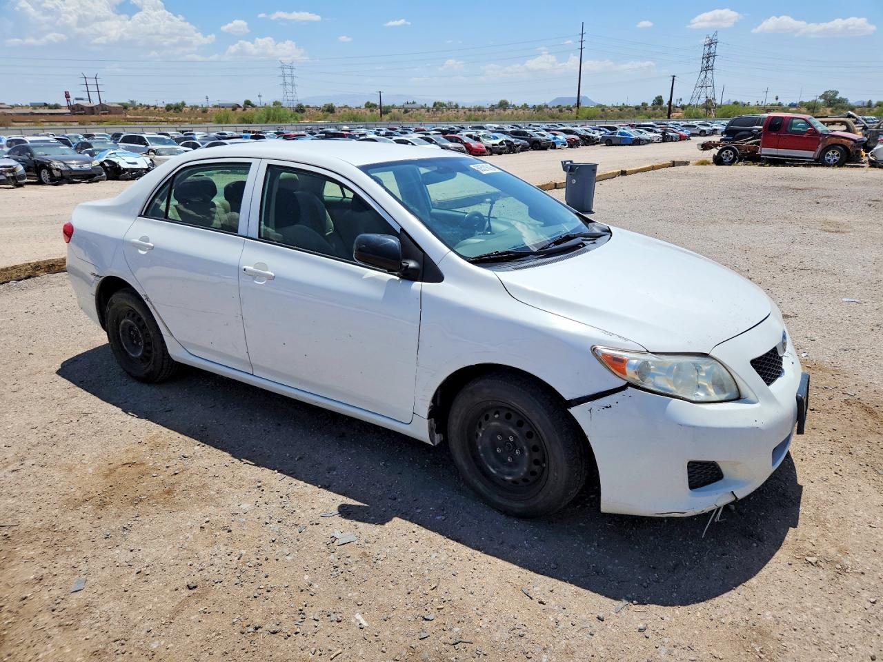 2010 Toyota Corolla Base White vin: JTDBU4EE8AJ060239