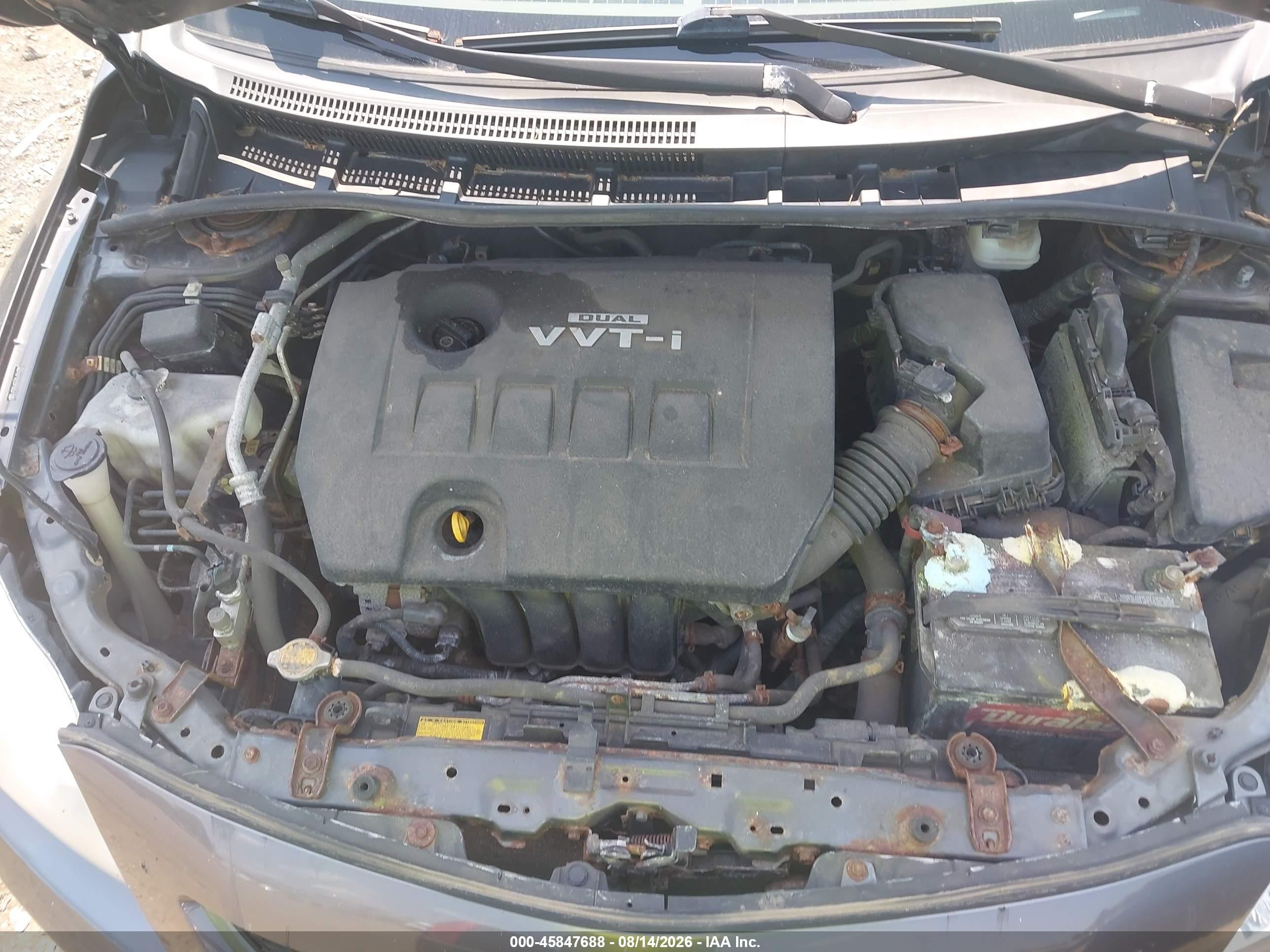 2010 Toyota Corolla Le Gray vin: JTDBU4EE8AJ064081