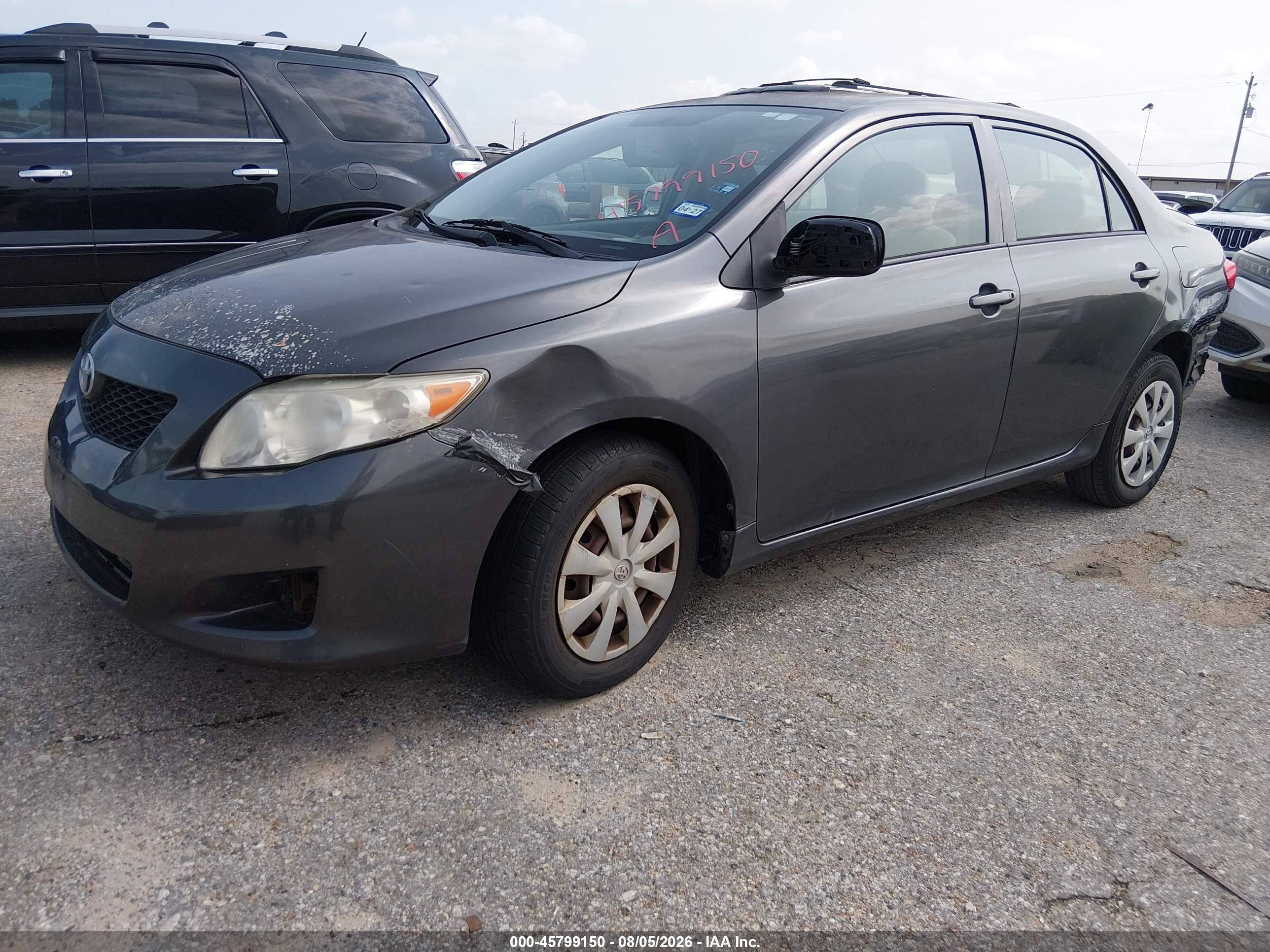 2010 Toyota Corolla Le Серый vin: JTDBU4EE8AJ079485